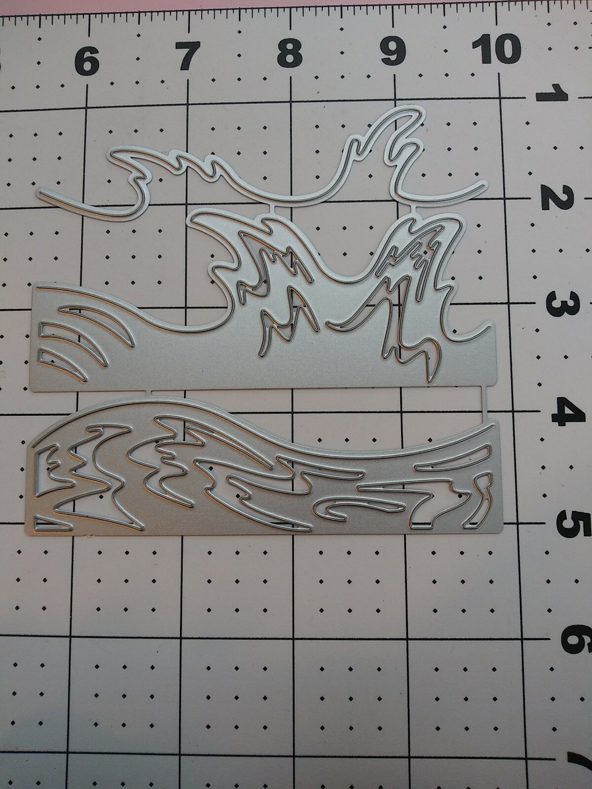 Universal Thin Metal Die Cut Tool Emboss Beach Ocean Great Wave island sand surf