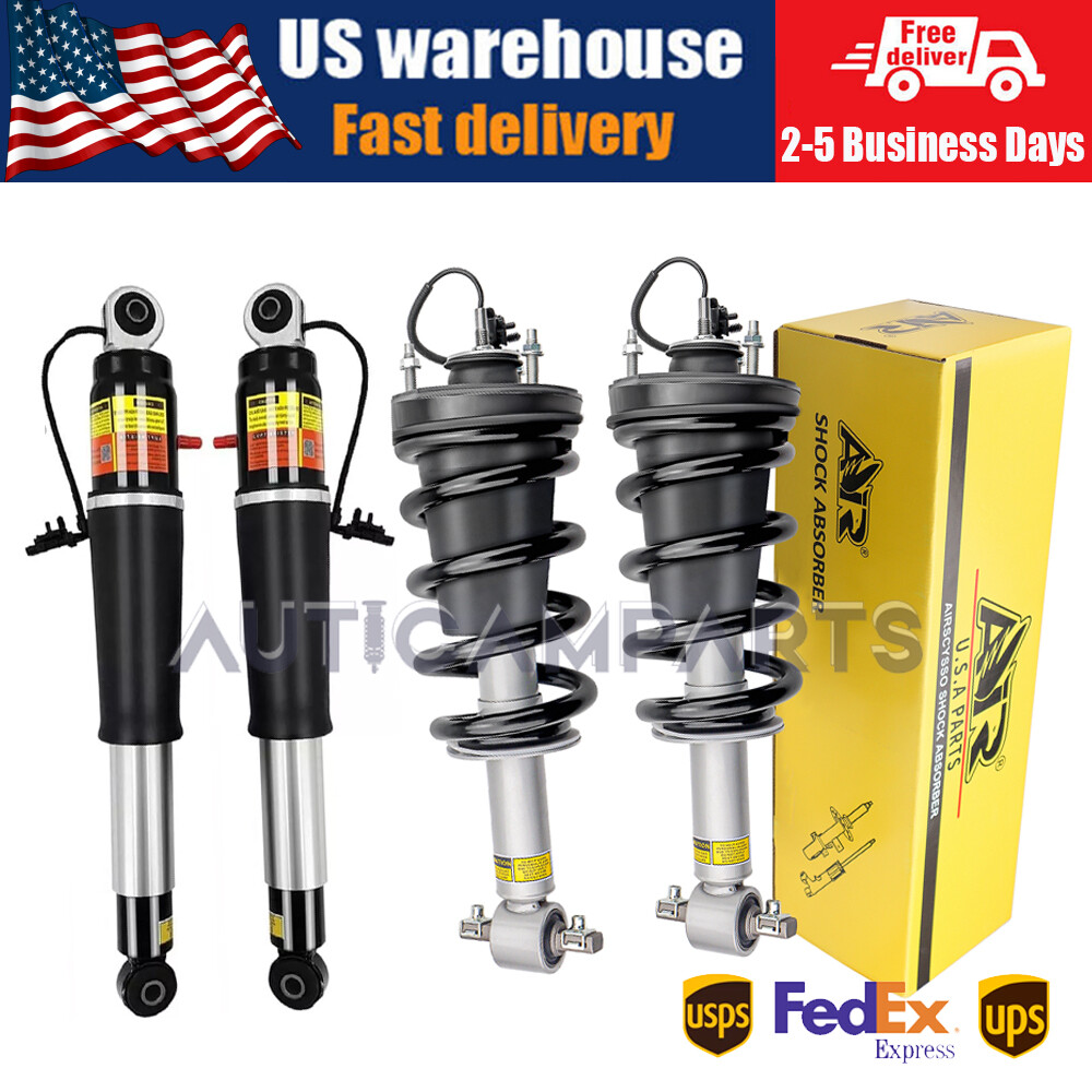 4X Front Rear Shock Strut Magnetic For GMC Yukon Denali Escalade Tahoe Suburban