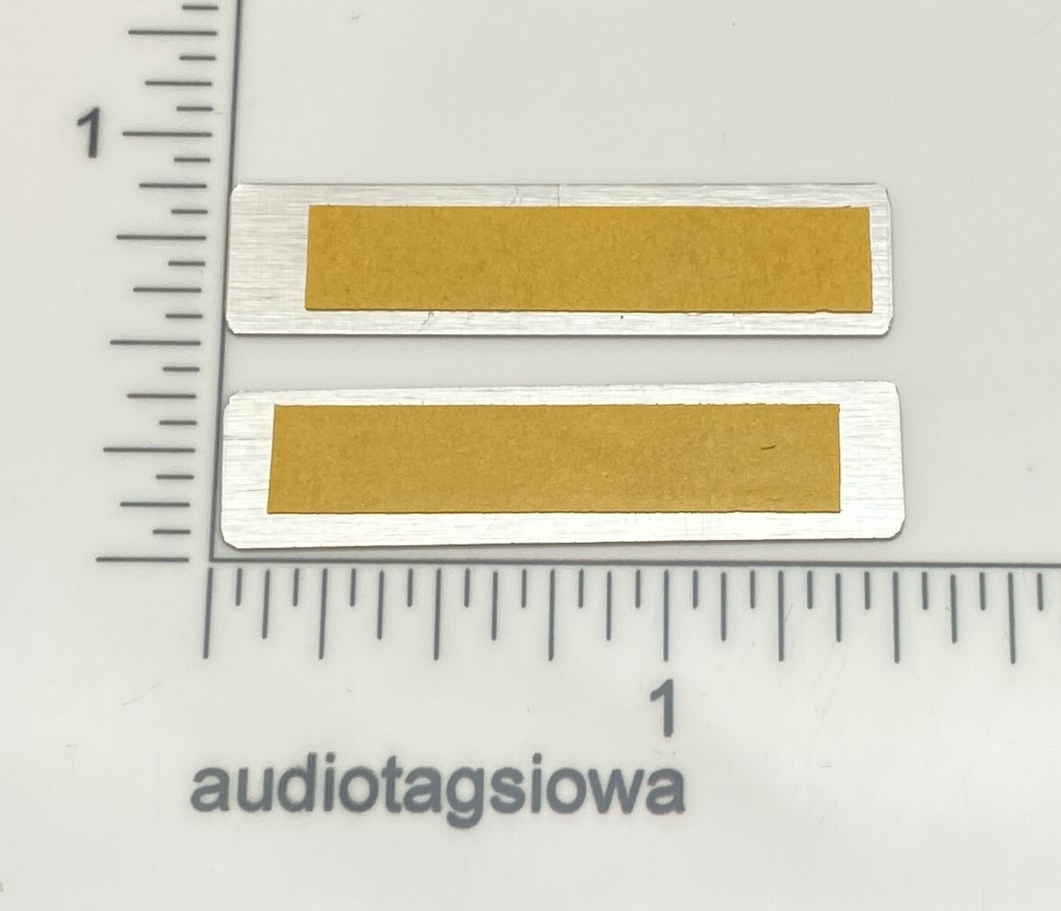 Langevin Custom Made Aluminum Amplifier Badge Pair