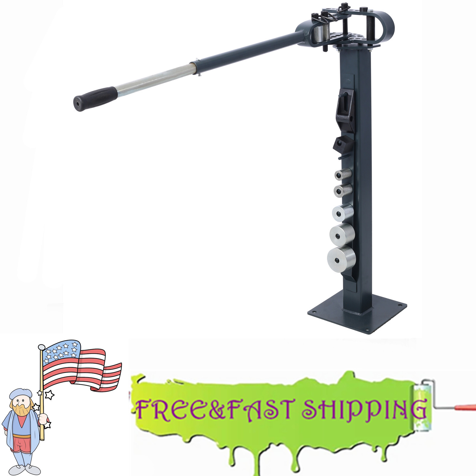 Pedestal Floor Compact Bender 7 Dies Versatile Compact Metal Tubing Bender