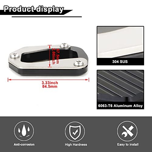 Motorcycle Side Stand Enlarger, Fit for DR650 1996-2015 2016 2017 2018 2019