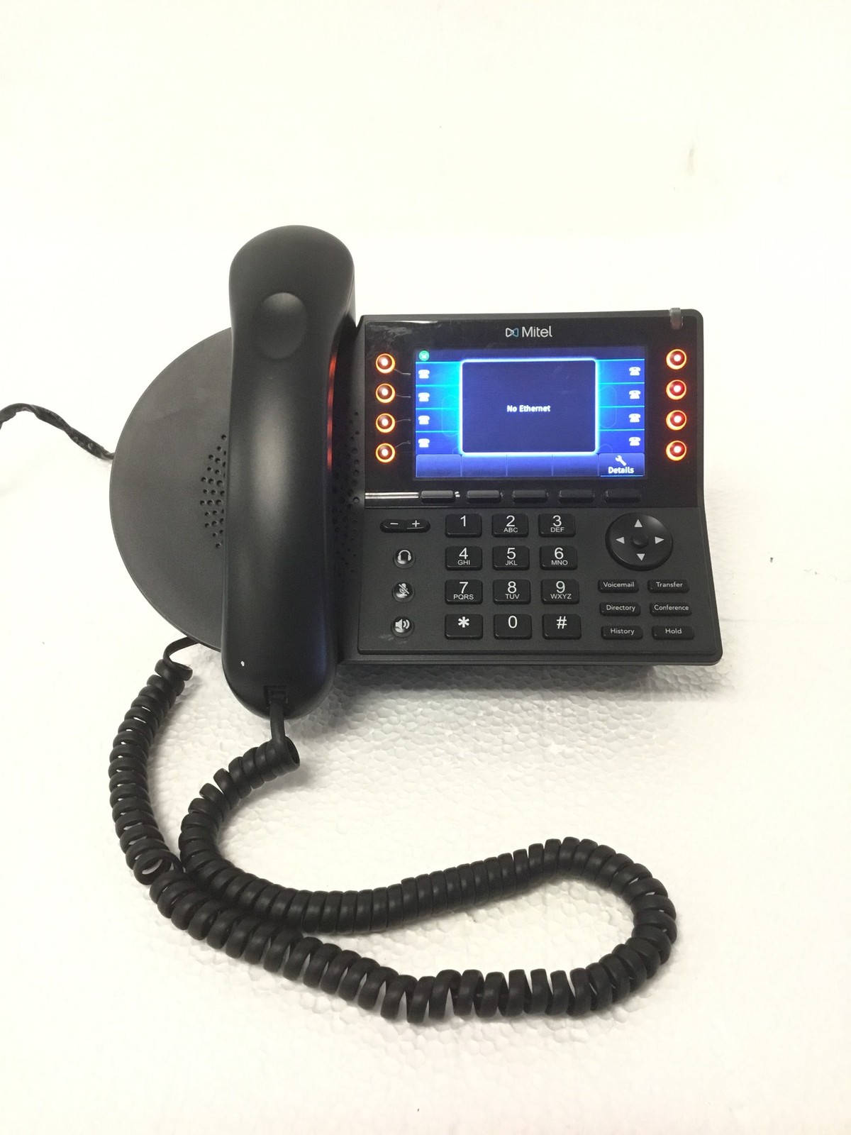 Mitel IP485G VoIP Business Phone 260-1264-05 Color Display PoE w/ Handset WORKS