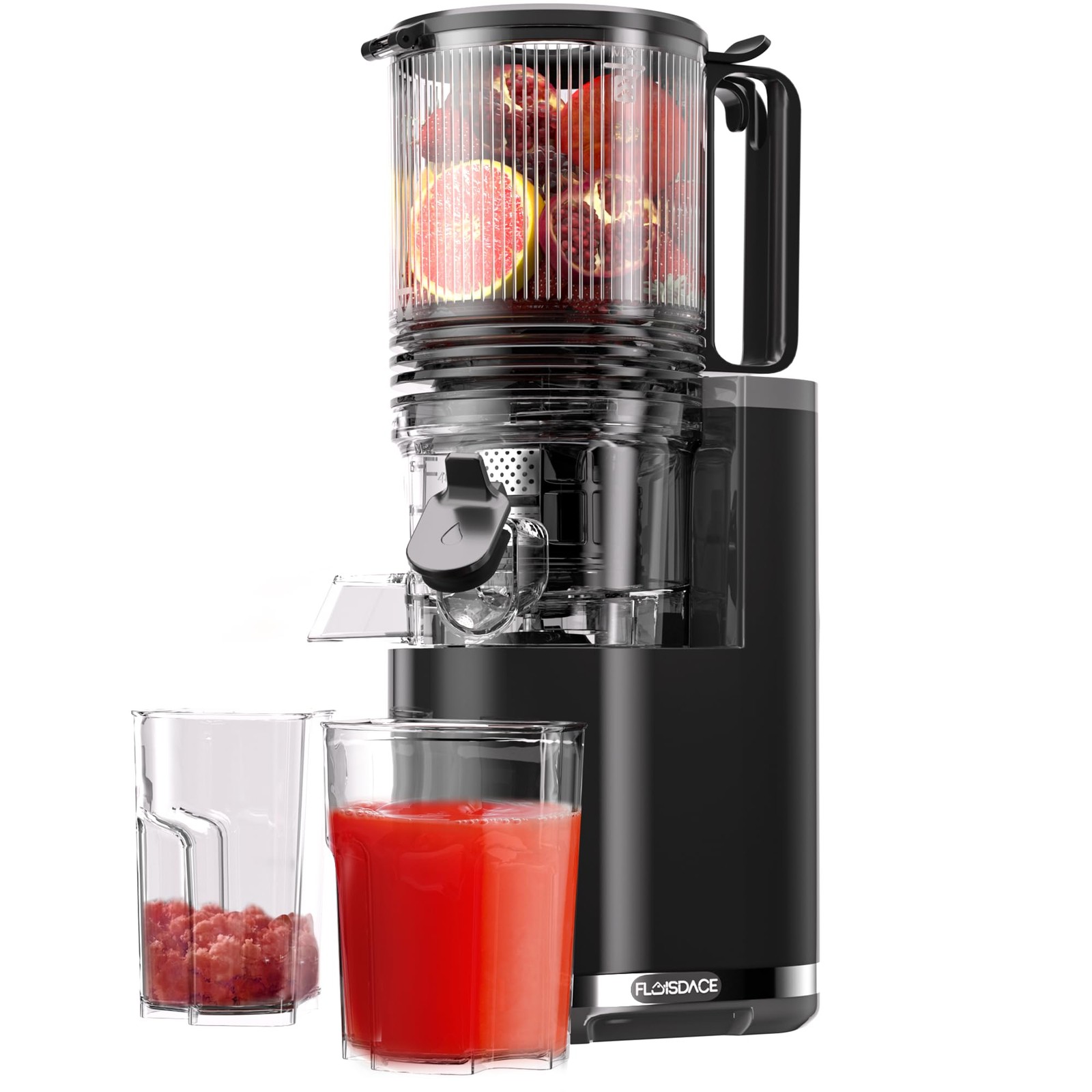 Cold Press Juicer, 6.5 Extra Large Feed Chute Juicer Machines, 350W Slow Mast...