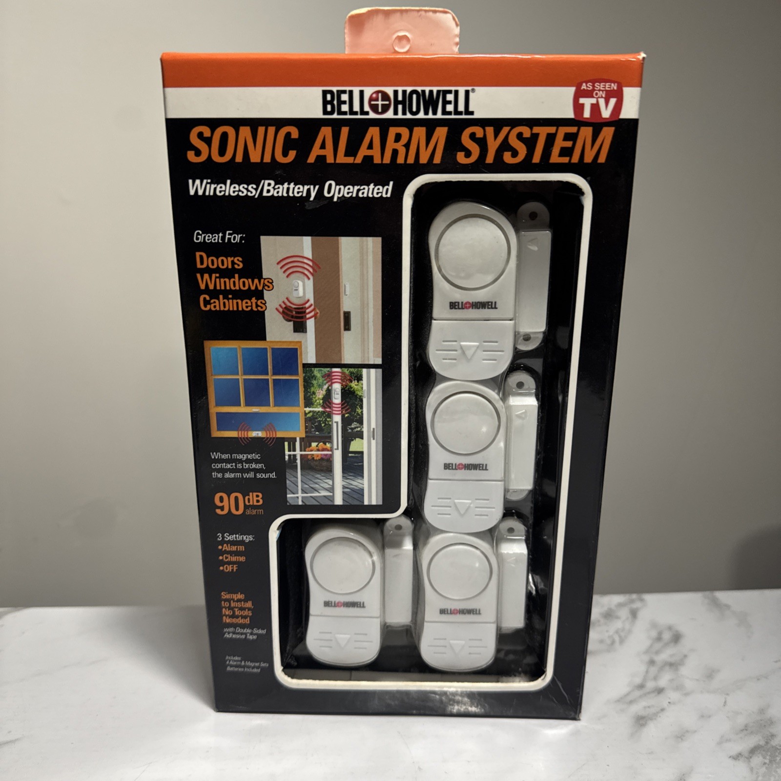 New Bell & Howell SONIC ALARM System Wireless Battery Operated NIB Original