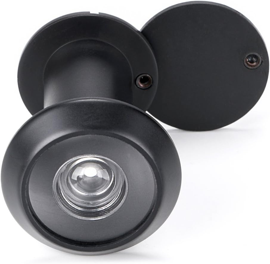 Safety Door Viewer,Solid Brass 220-Degree Door Viewer/Peephole with Heavy Duty R