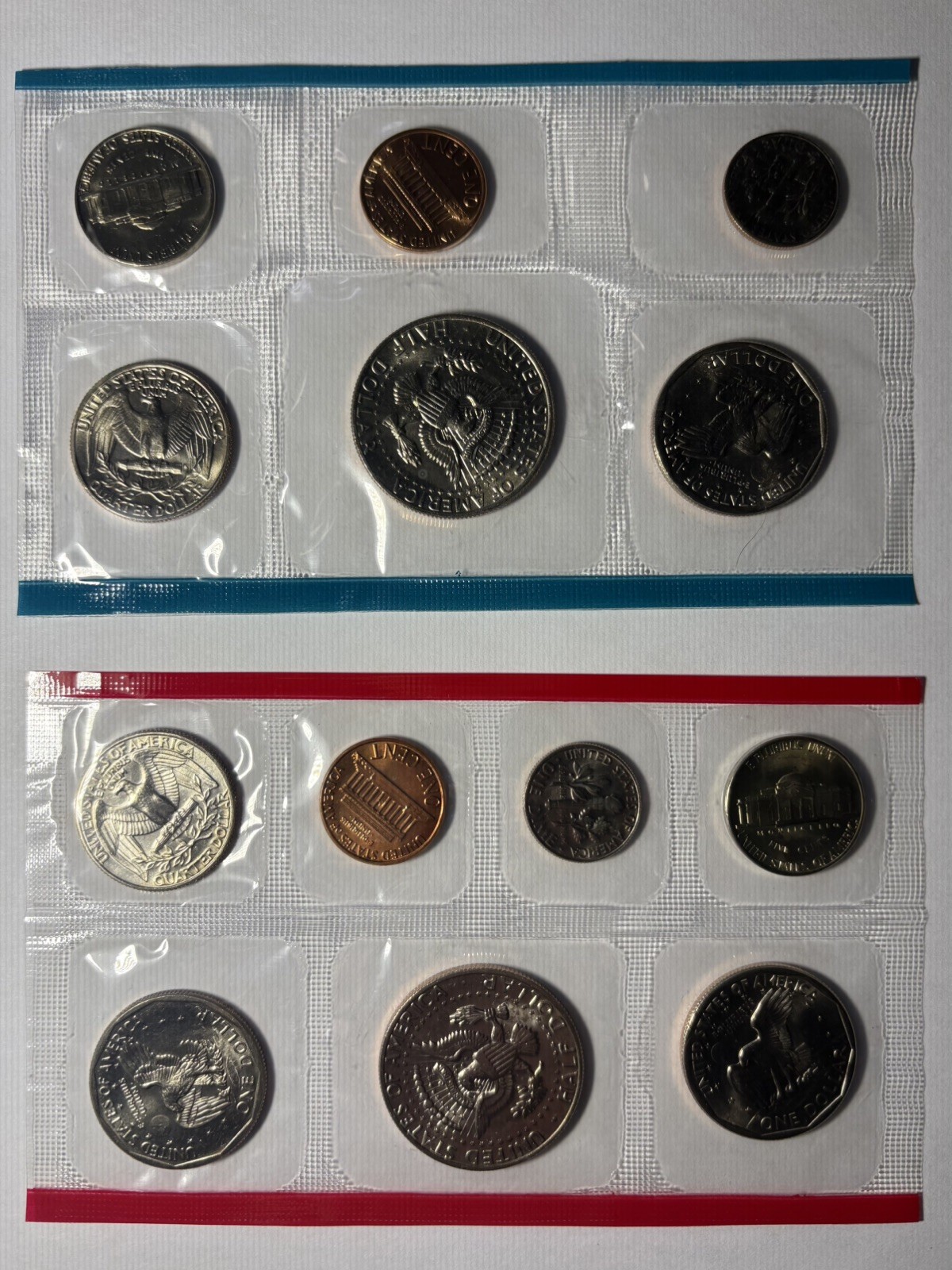 U.S. Mint 1980 Uncirculated Coin Set with Original Envelope and Packaging