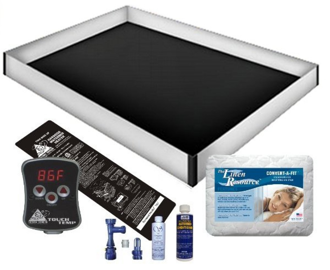 SOLID STATE WATERBED HEATER LINER MATTRESS PAD FILL DRAIN CONDITIONER BUNDLES
