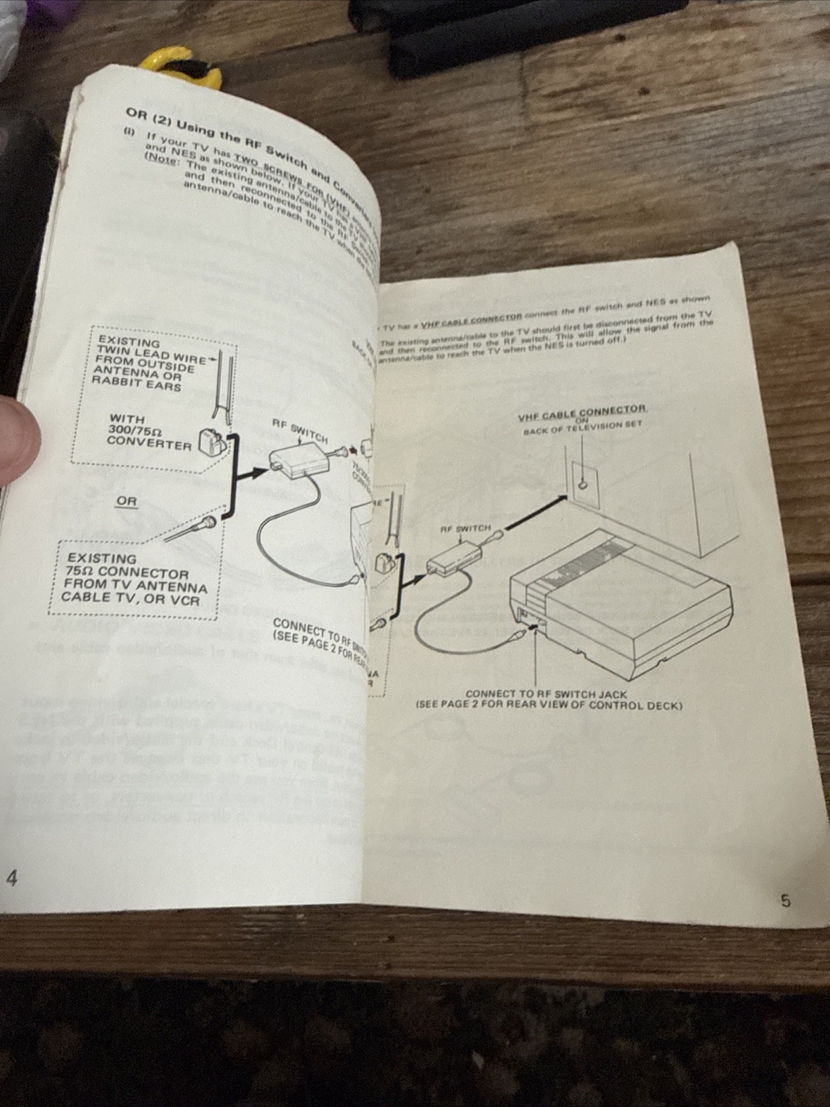 Vintage Nintendo NES Console Control Deck Manual Only Rev-3