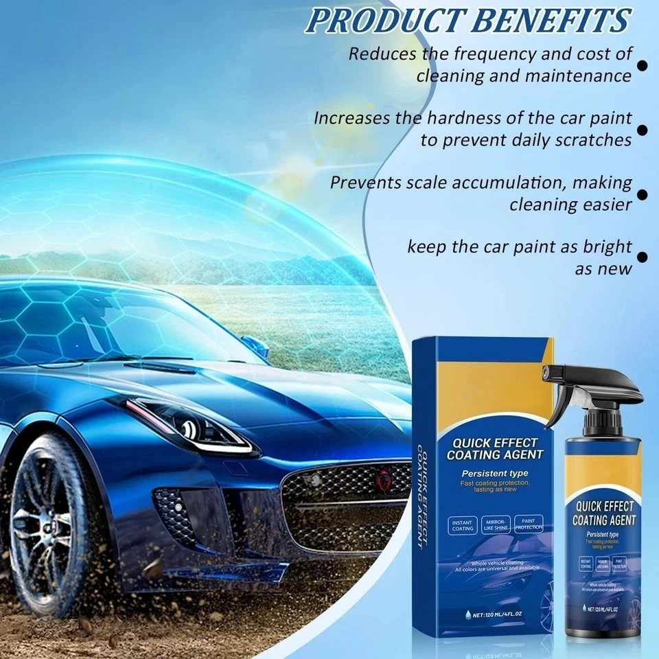 Advanced Car Quick-Acting Coating Agent Spray, Car Coating Spray, Quick Effect
