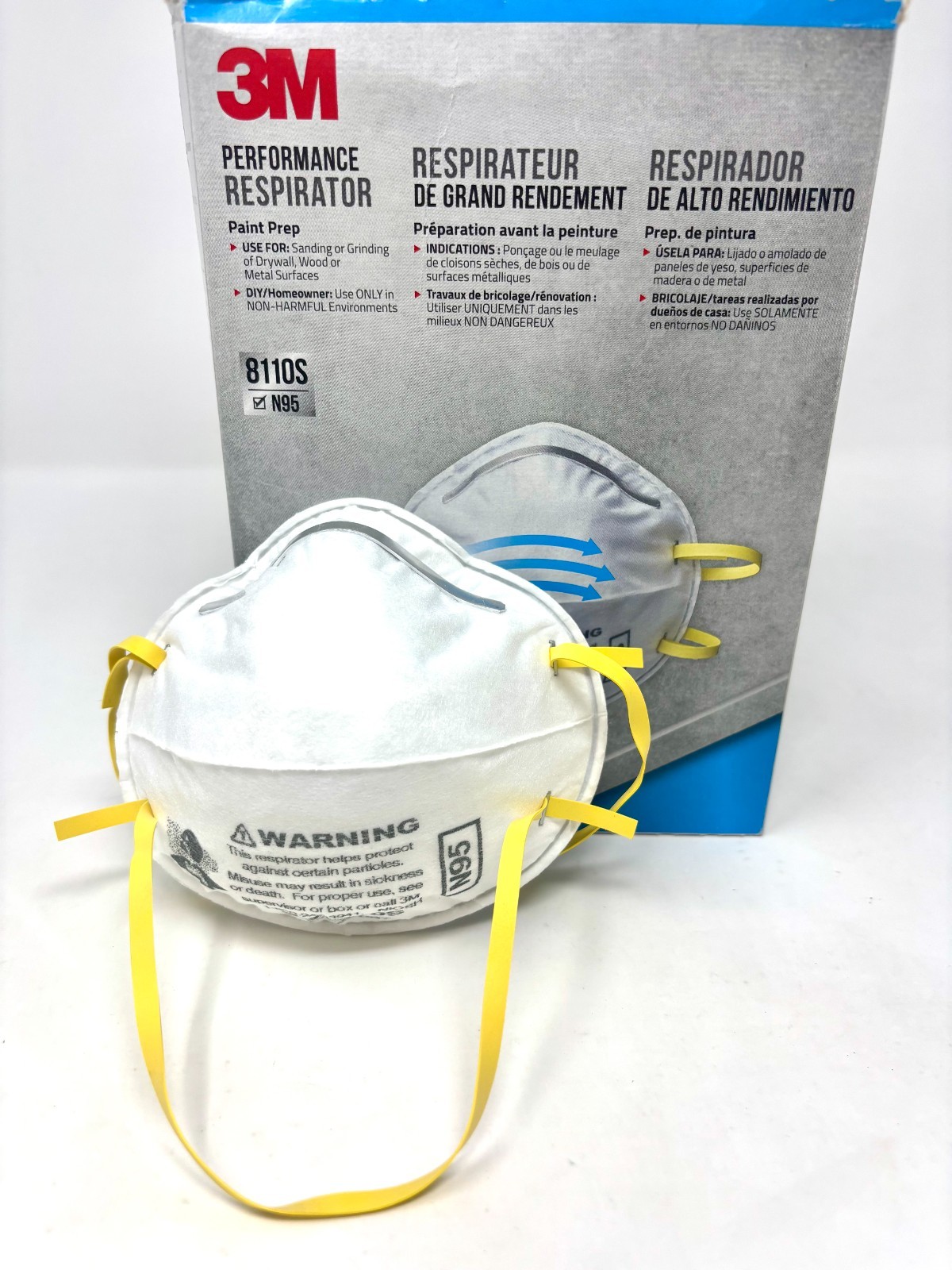 3M 8110S N95 Particulate Respirator – Small Size (Half Facepiece)