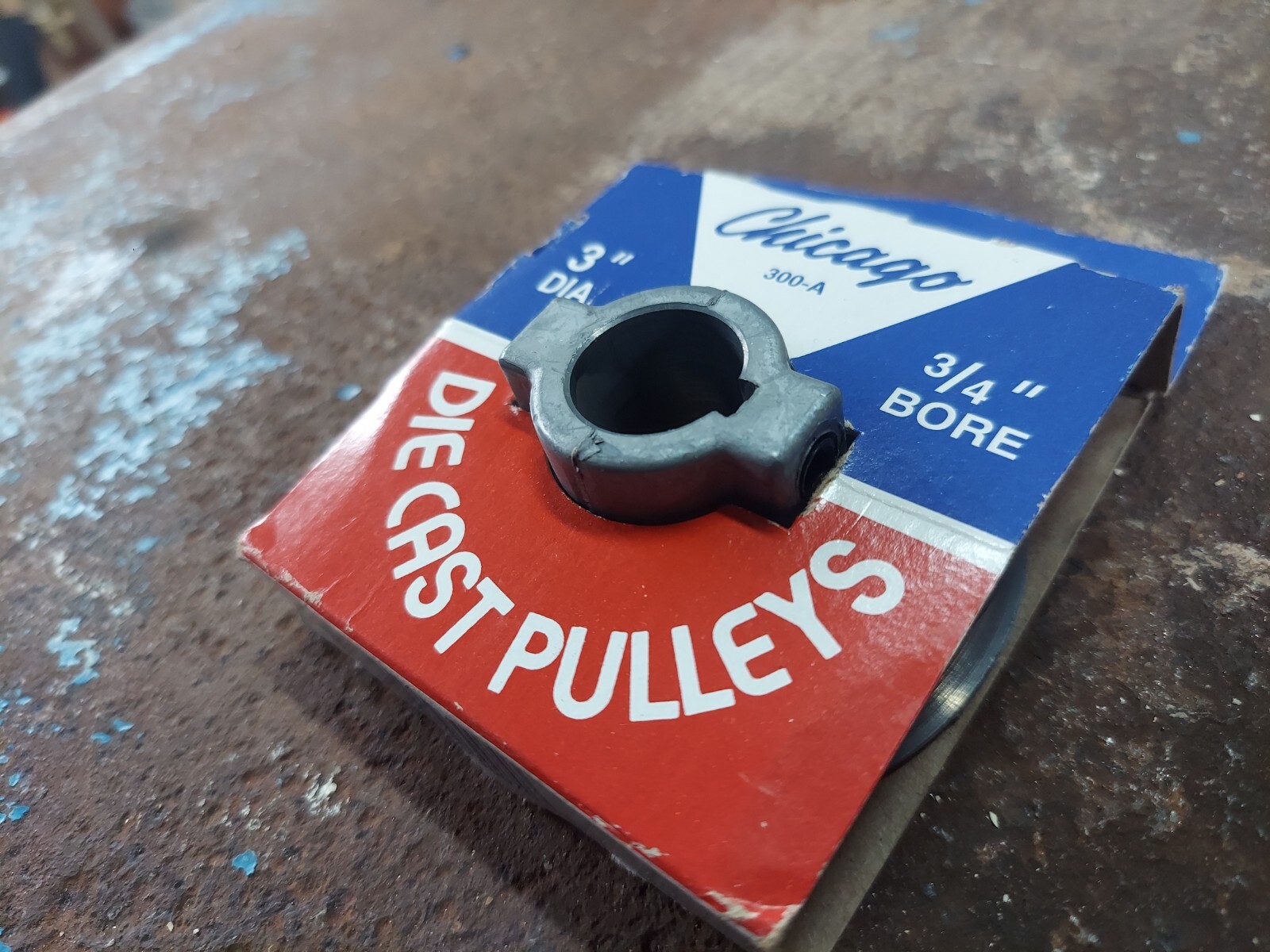 Chicago Die Casting Pulley 3" x 3/4'' Bore 300-A Single V Groove. USA