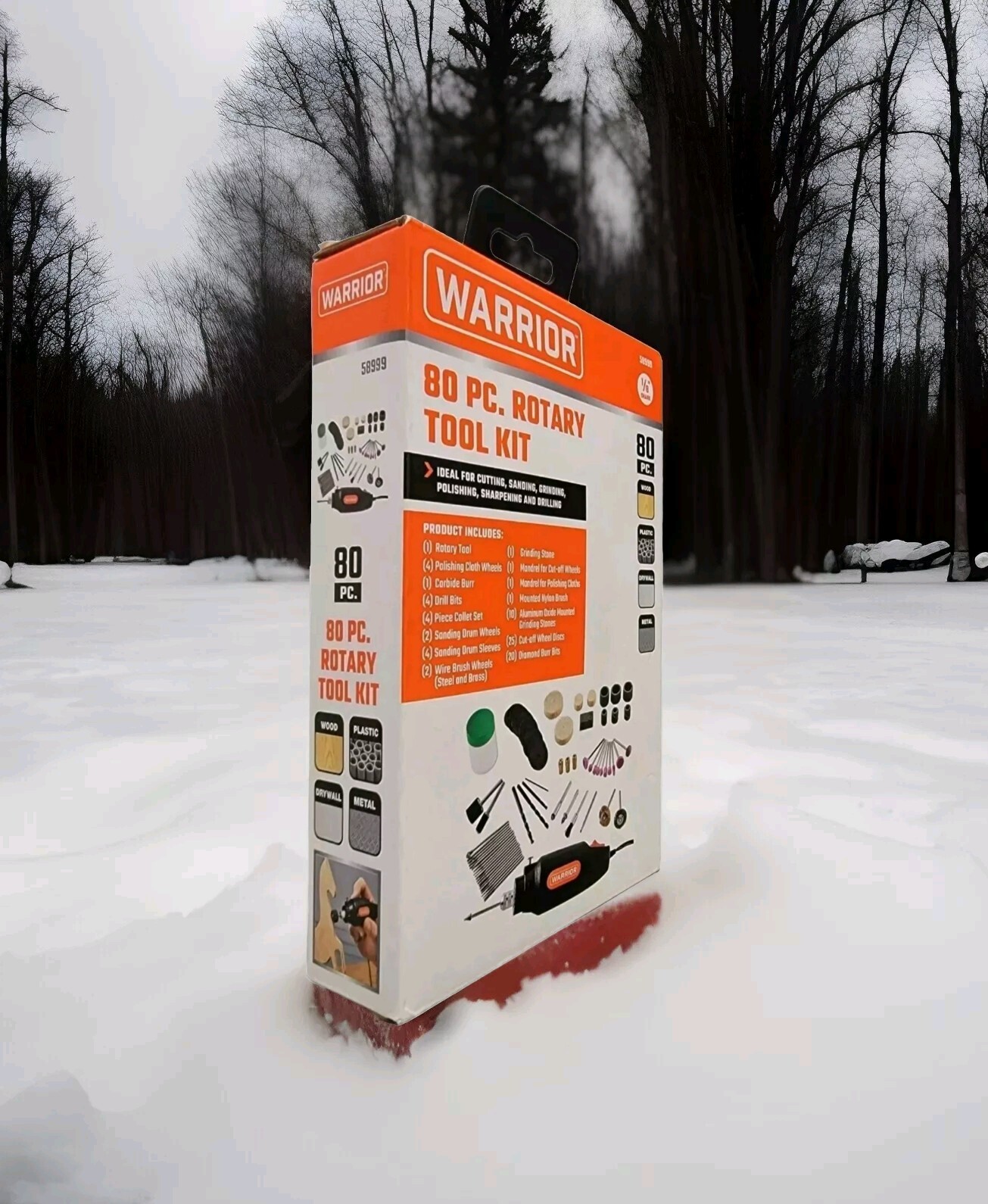 Warrior 80pc Rotary Tool Kit