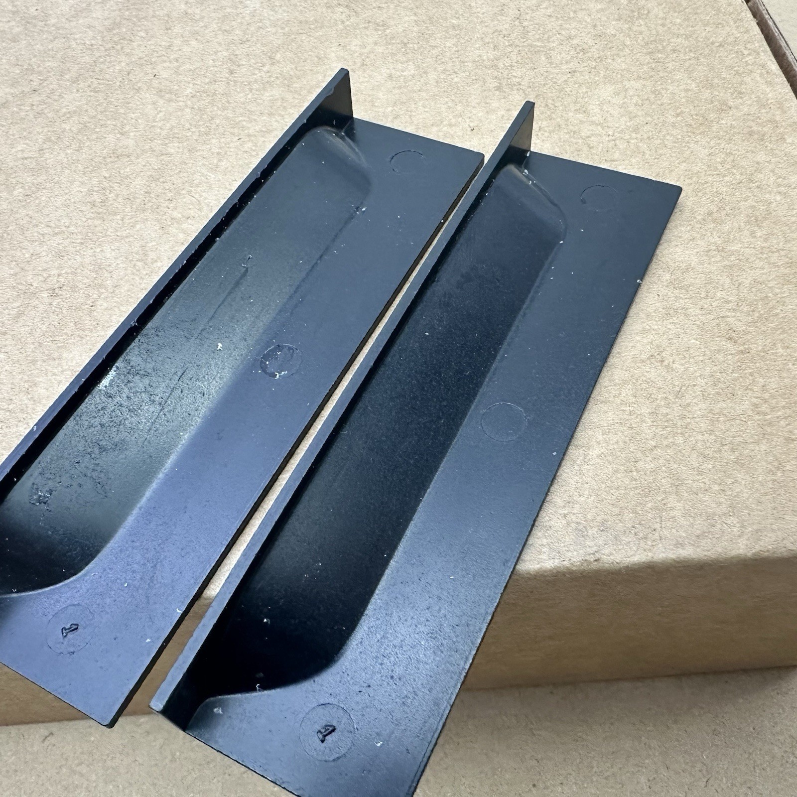 Bausch & Lomb Balplan Microscope Base Plastic Side Plate Covers Pair Set 2
