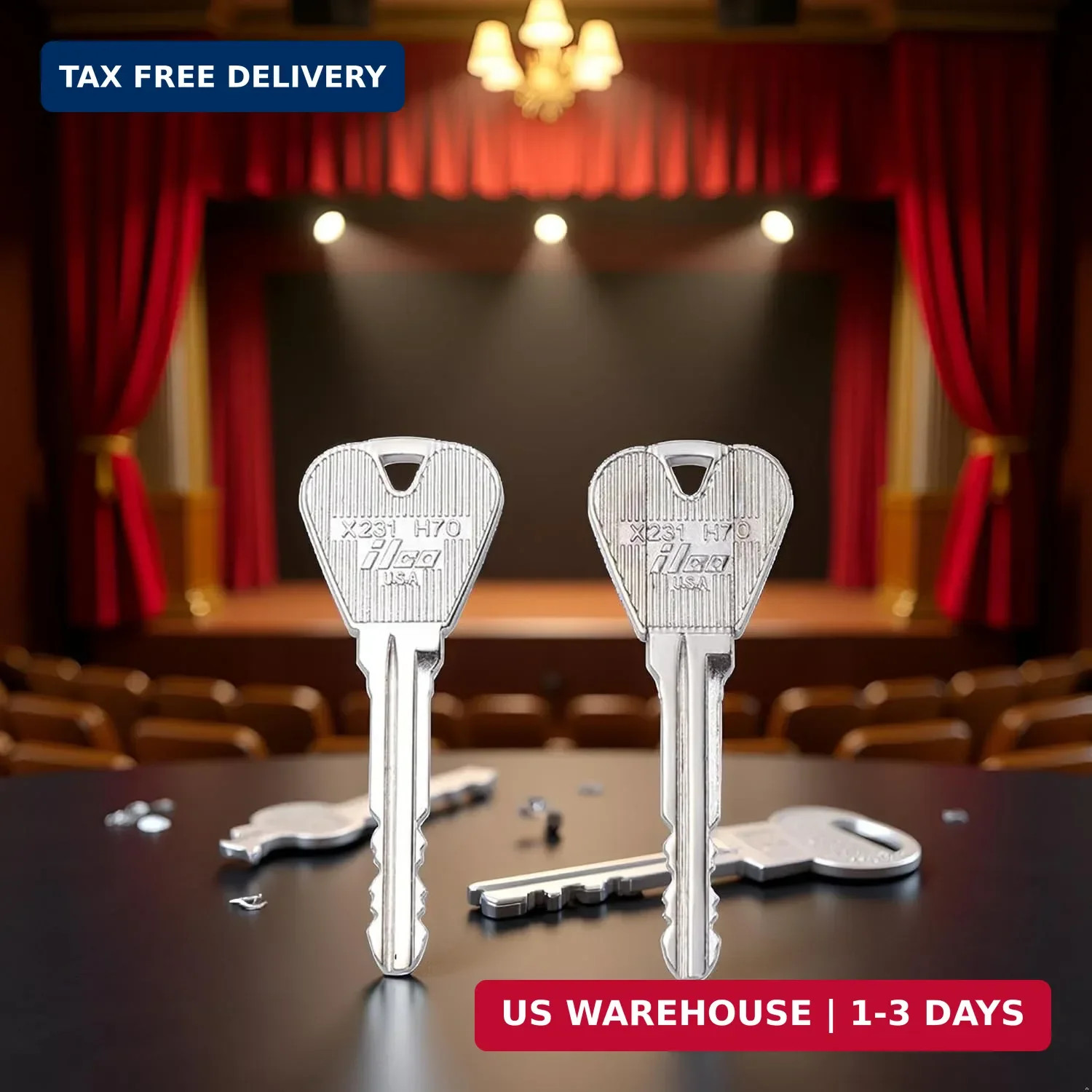 2 Pcs Metal Folding Magic Key, Through Bottle Magic Tricks Stage Close-up Magic