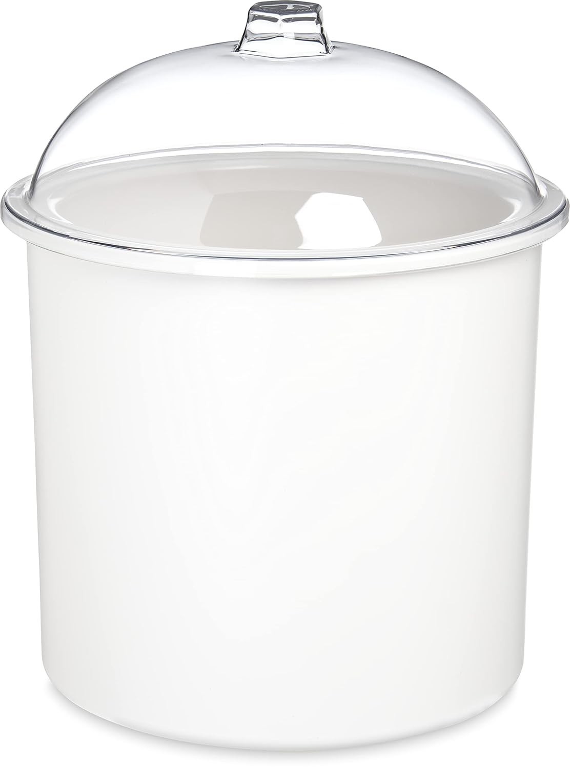 Carlisle Coldmaster Ice Cream Server Insulated Crock Clear Lid 3 Gal White