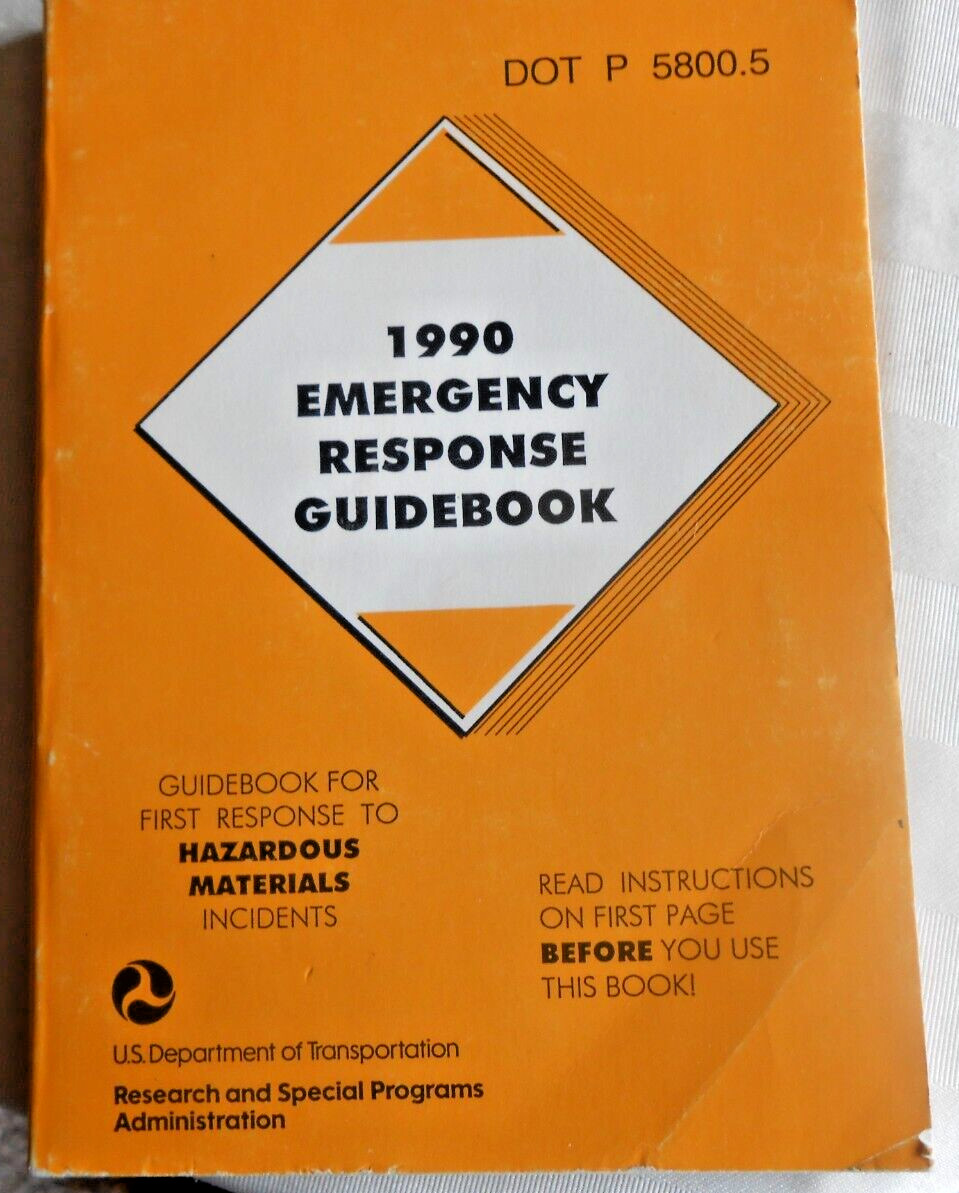 Emergency Response Guidebook 1990 US Department of Transportation Paperback