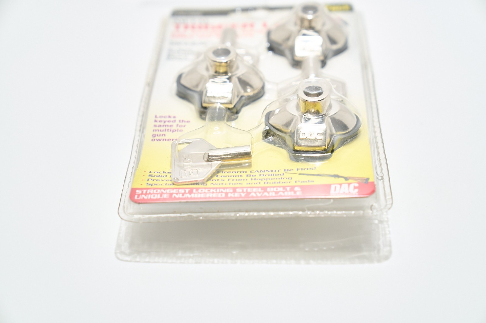 DAC Metal Childguard Trigger Locks 3 Locks 3 Keys Model #MTL-100
