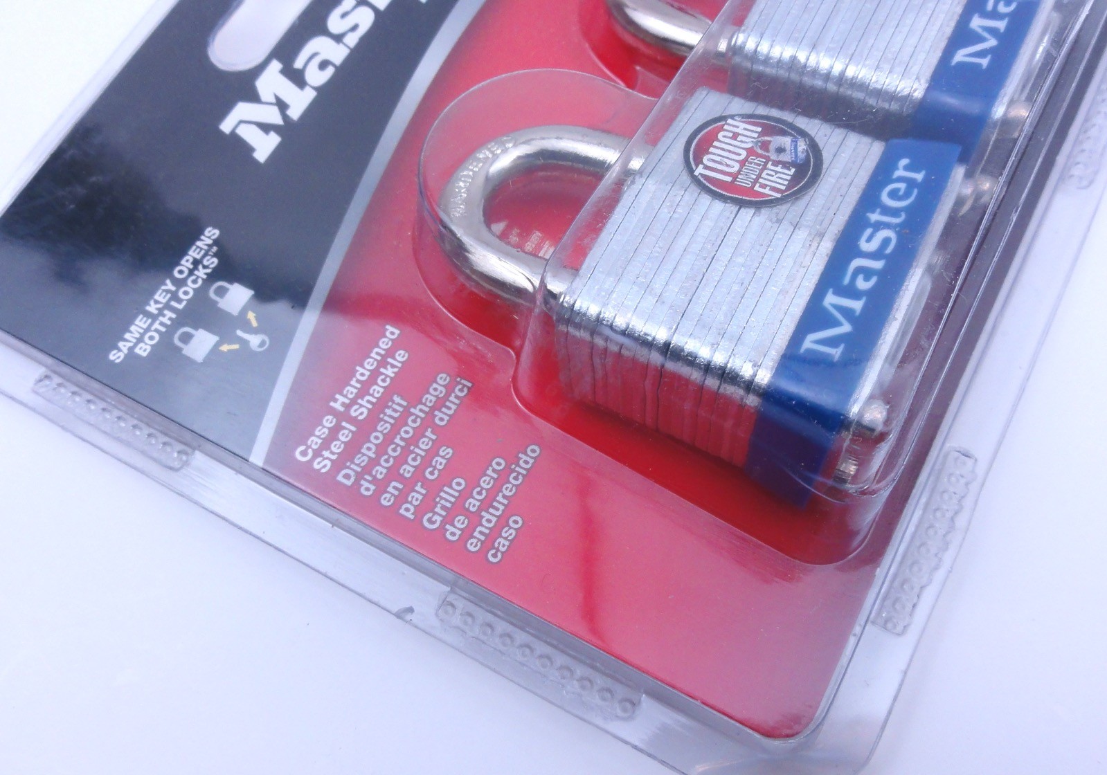 Master Lock Two Pack Padlock & Key Brand New Sealed Set 105247