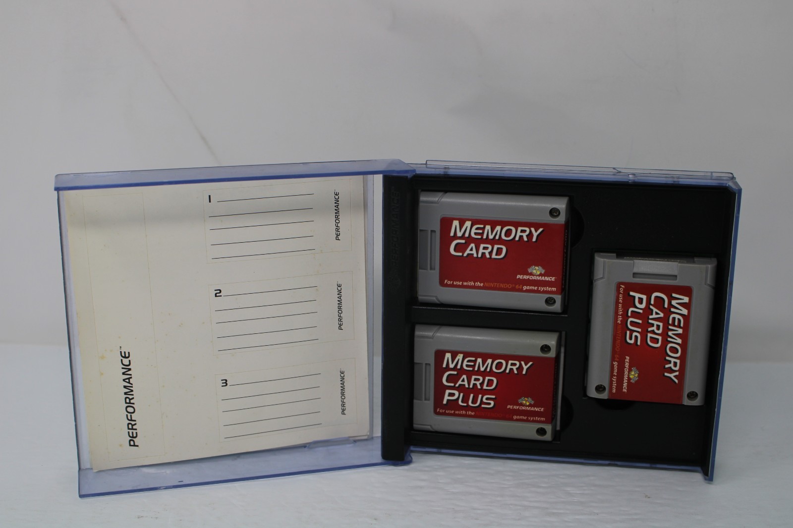 N64 Nintendo 64 Performance Memory Card w/ Bonus Storage Case