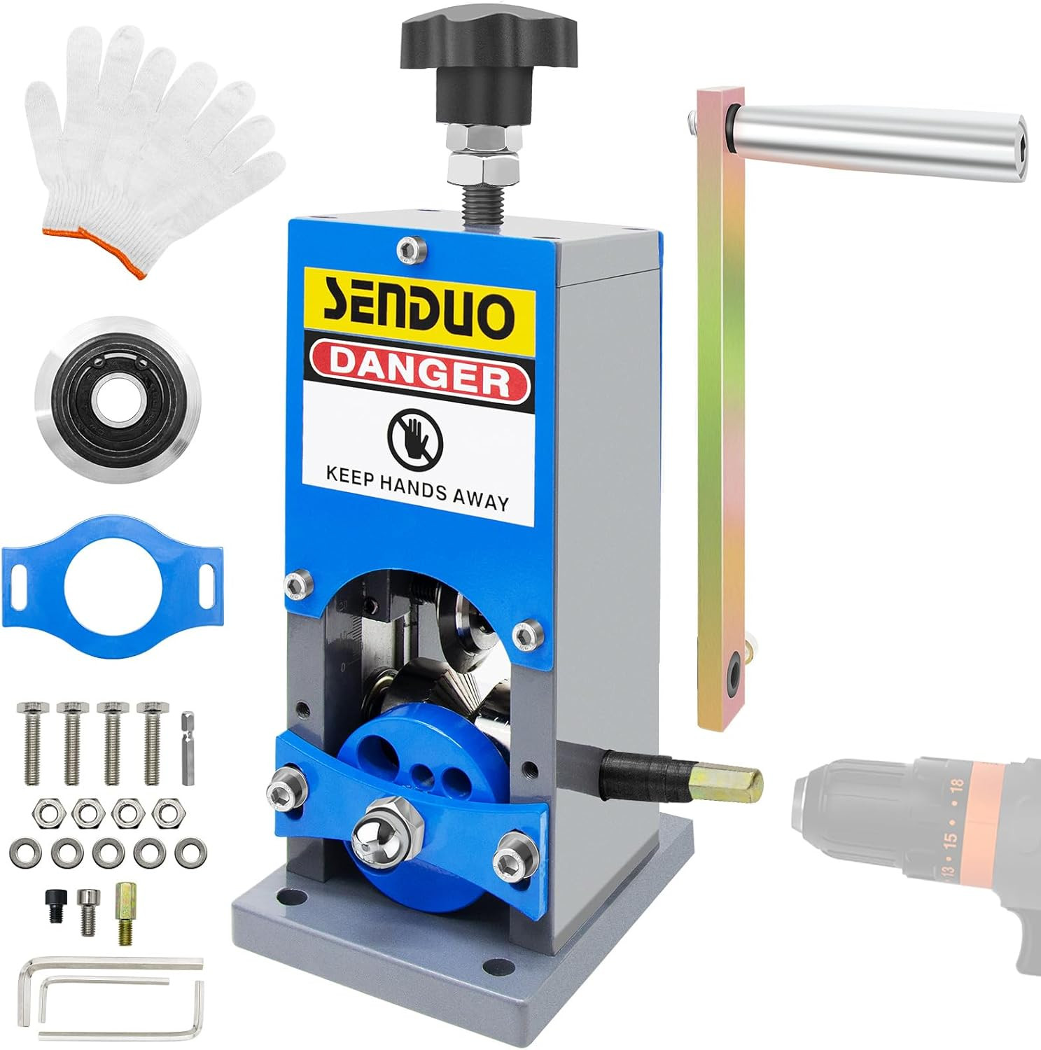 Upgraded Manual Wire Stripper Machine 0.06-1.57In,Cable Stripper Machine for Dri