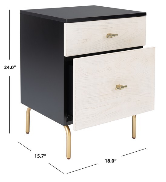 Safavieh GENEVIEVE 2 DRAWER NIGHTSTAND, Reduced Price 2172734644 NST5002C