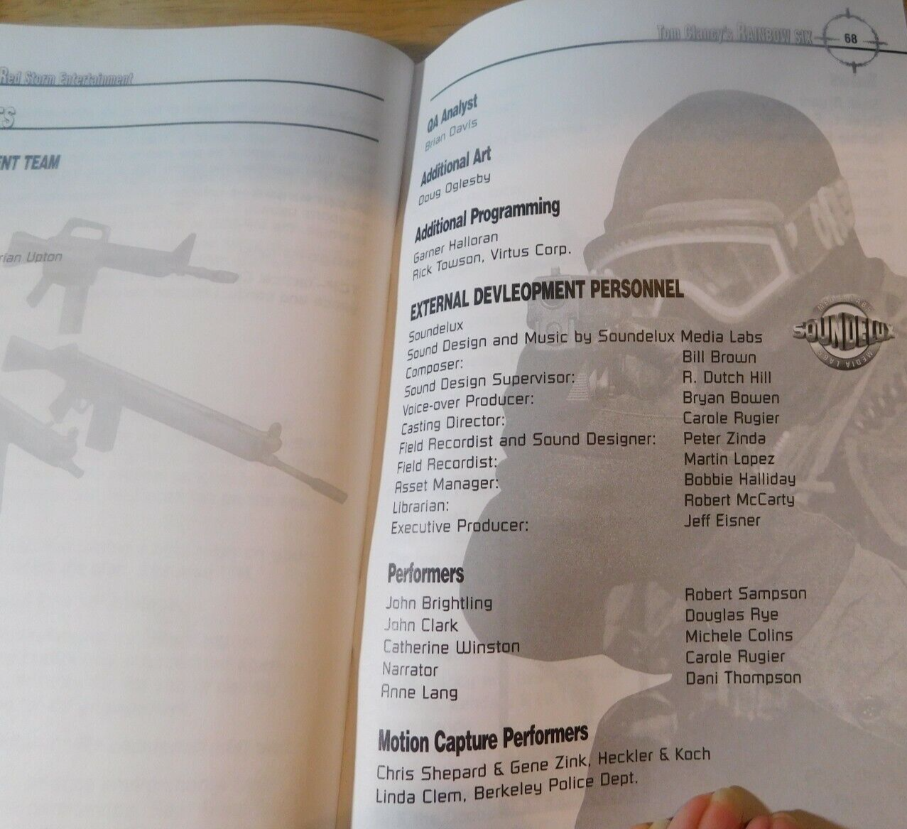 CBook~Rainbow Six Book By: Tom Claney's