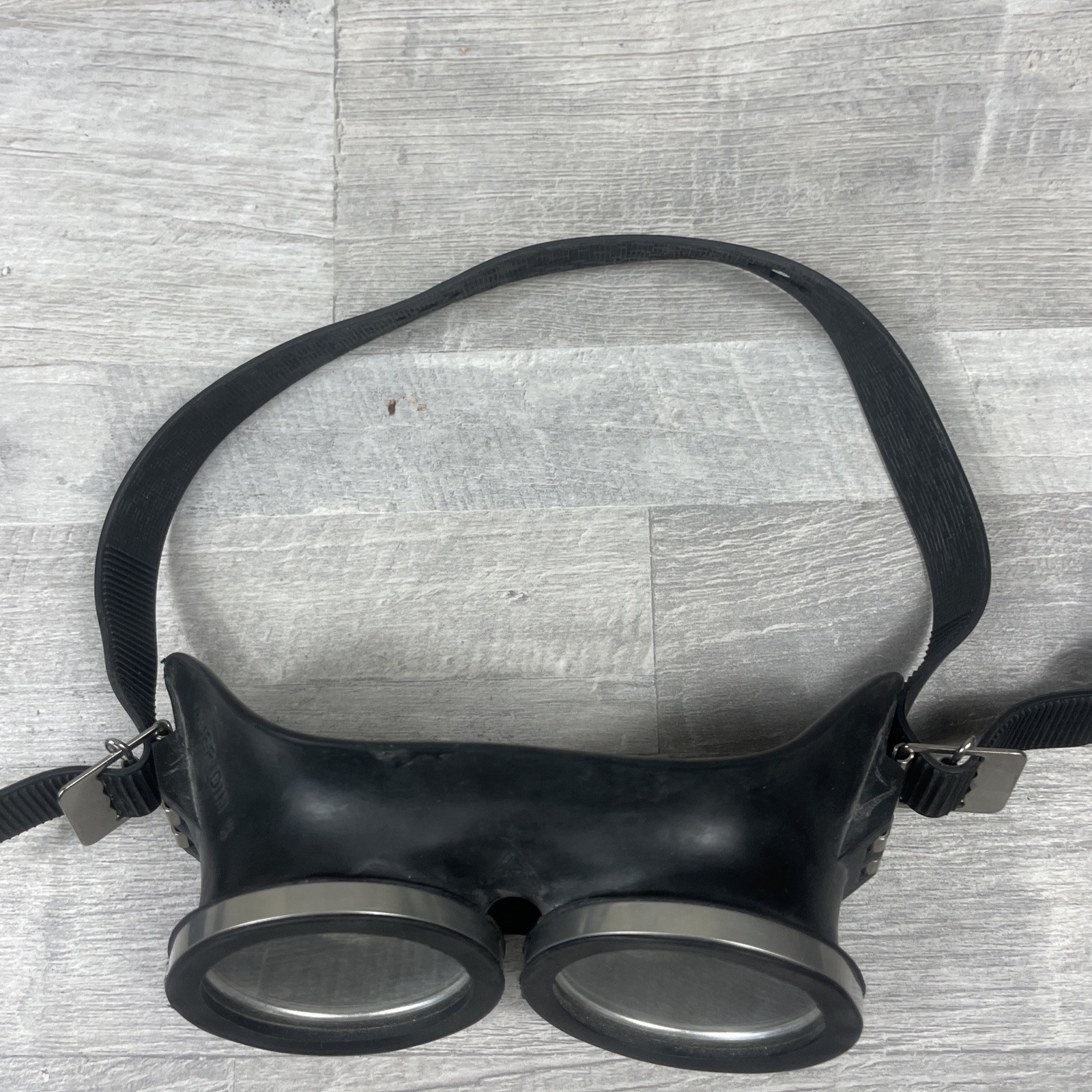 Rare Vintage AUER DIN 5 German WW2 Army Motorcycle Aircraft Rubber Goggles