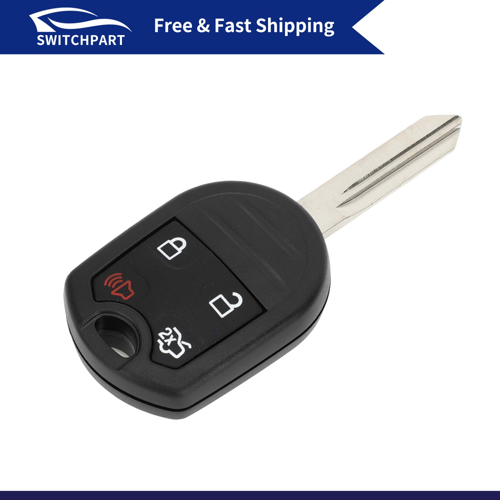 4 Button Keyless Entry Remote Fob Key Shell Cover for Ford for Mustang 08-12
