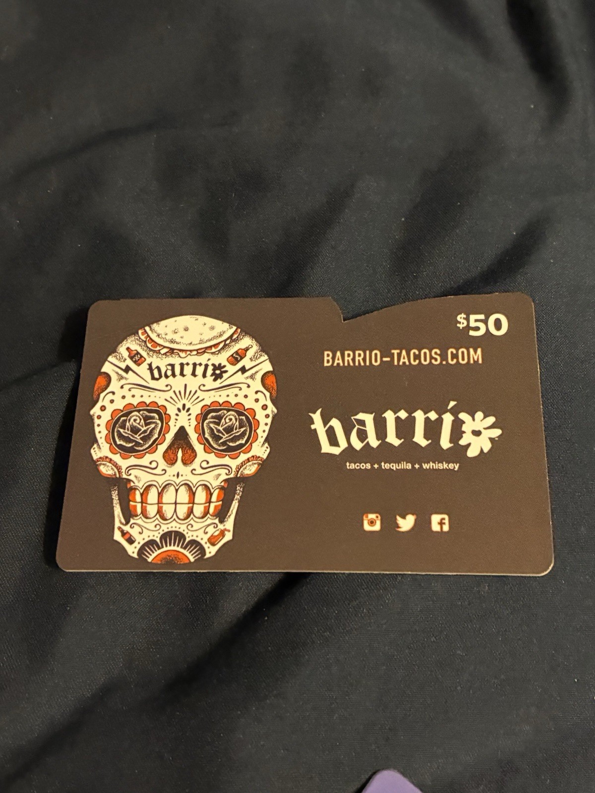 $50 Barrio Gift Card *read Description*