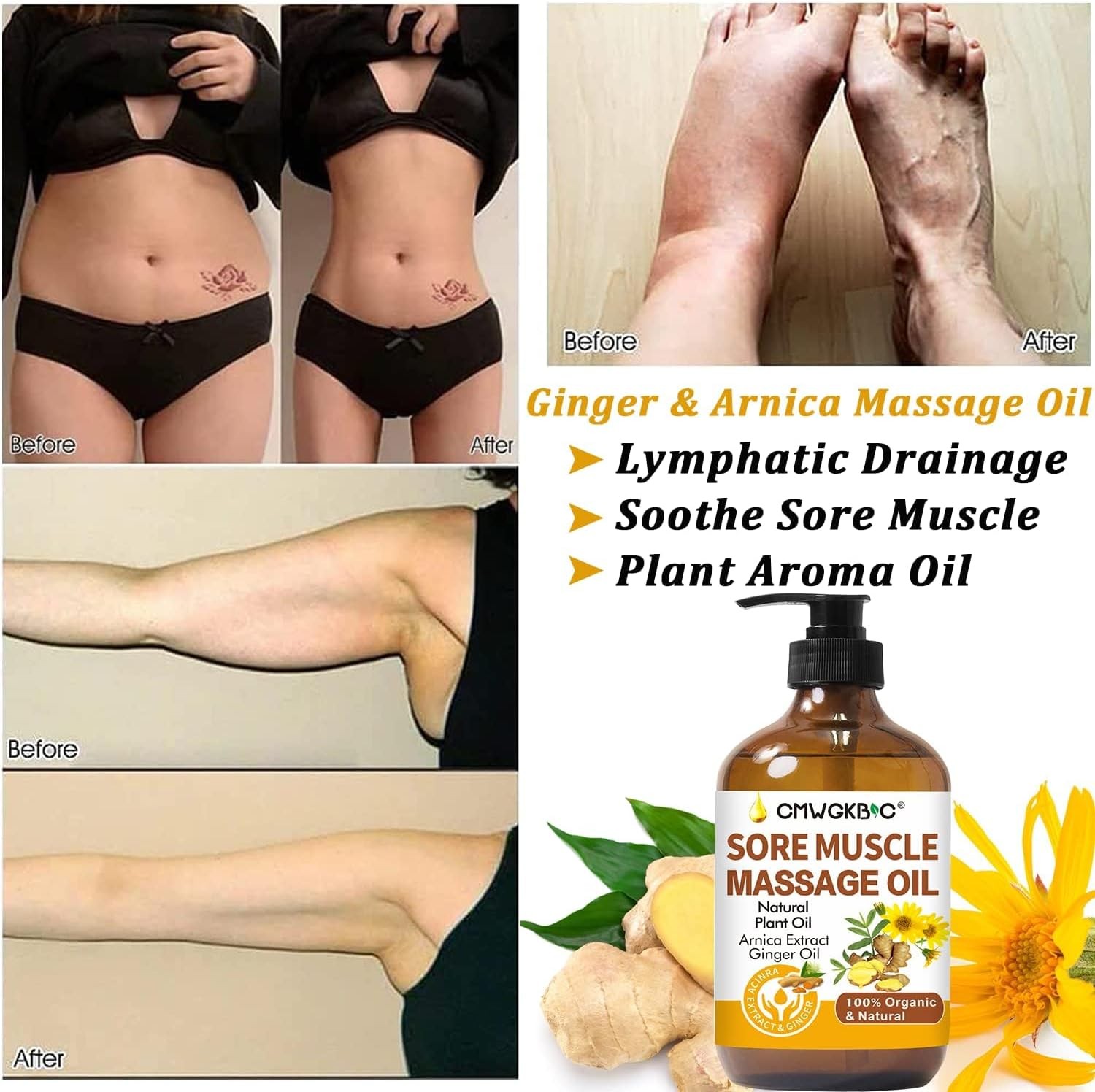 Massage Oil for Therapy Relaxation and Muscle Relief