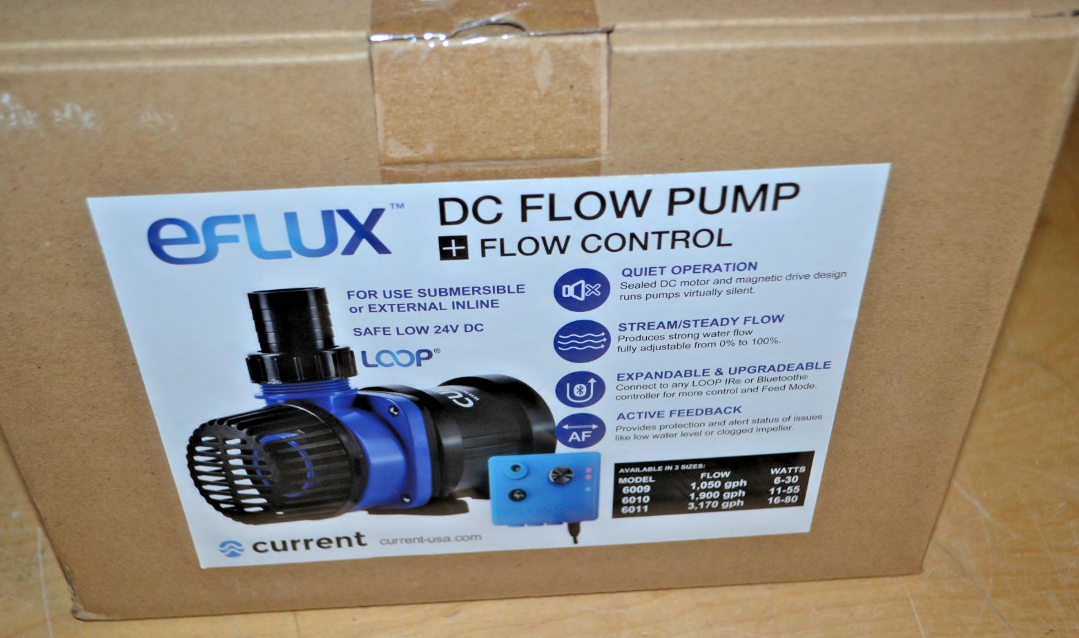 eFlux LOOP DC Flow Return Pump 3170GPH - Model #6011 ~ Current USA ~ (D)