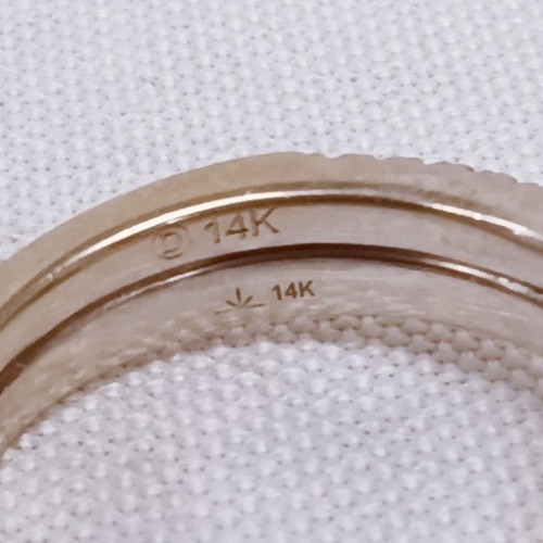 14k White Gold Diamond Forever Us Wedding Ring - Size 6 - 6.5g