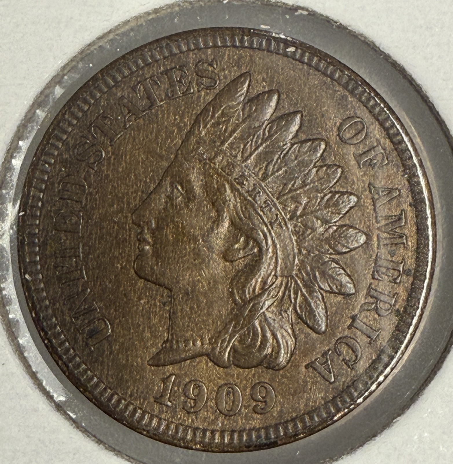1909 Indian Head Cent, Mint State, BN  problem free coin (10319)