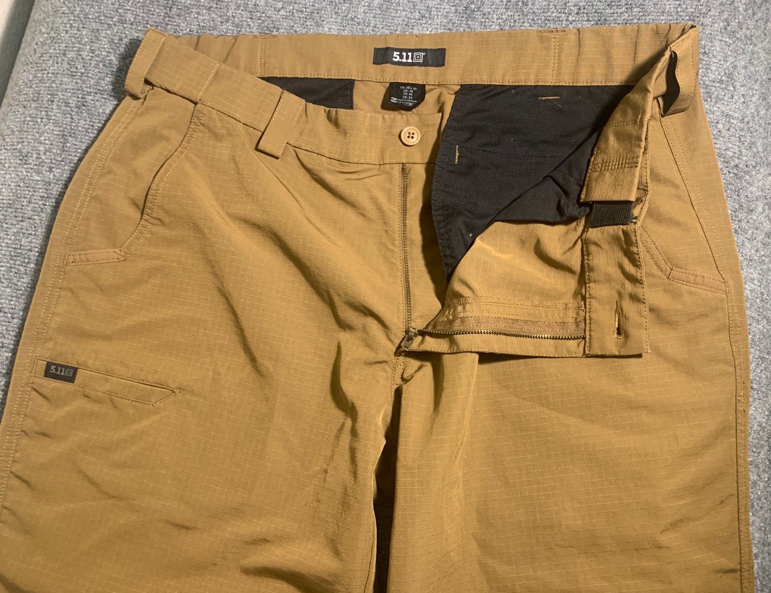 5.11 Tactical Men's Brown Polyester Pants 33x30 Solid 74461-116