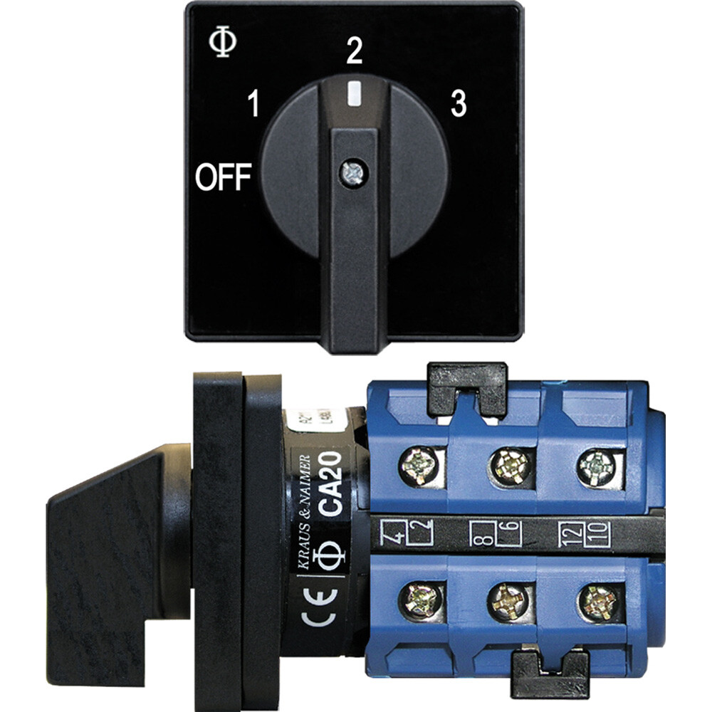 BLUE SEA 9010 SWITCH AC 120VAC 32A OFF +3