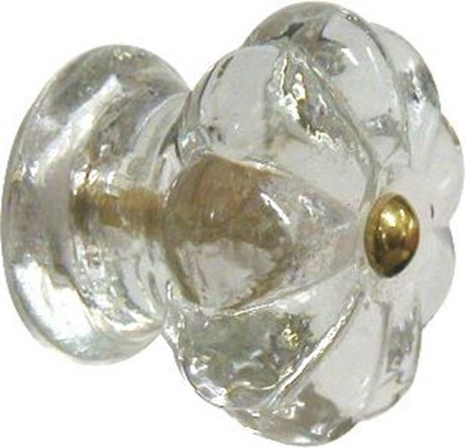 1-5/8" Molded Clear Glass Knob