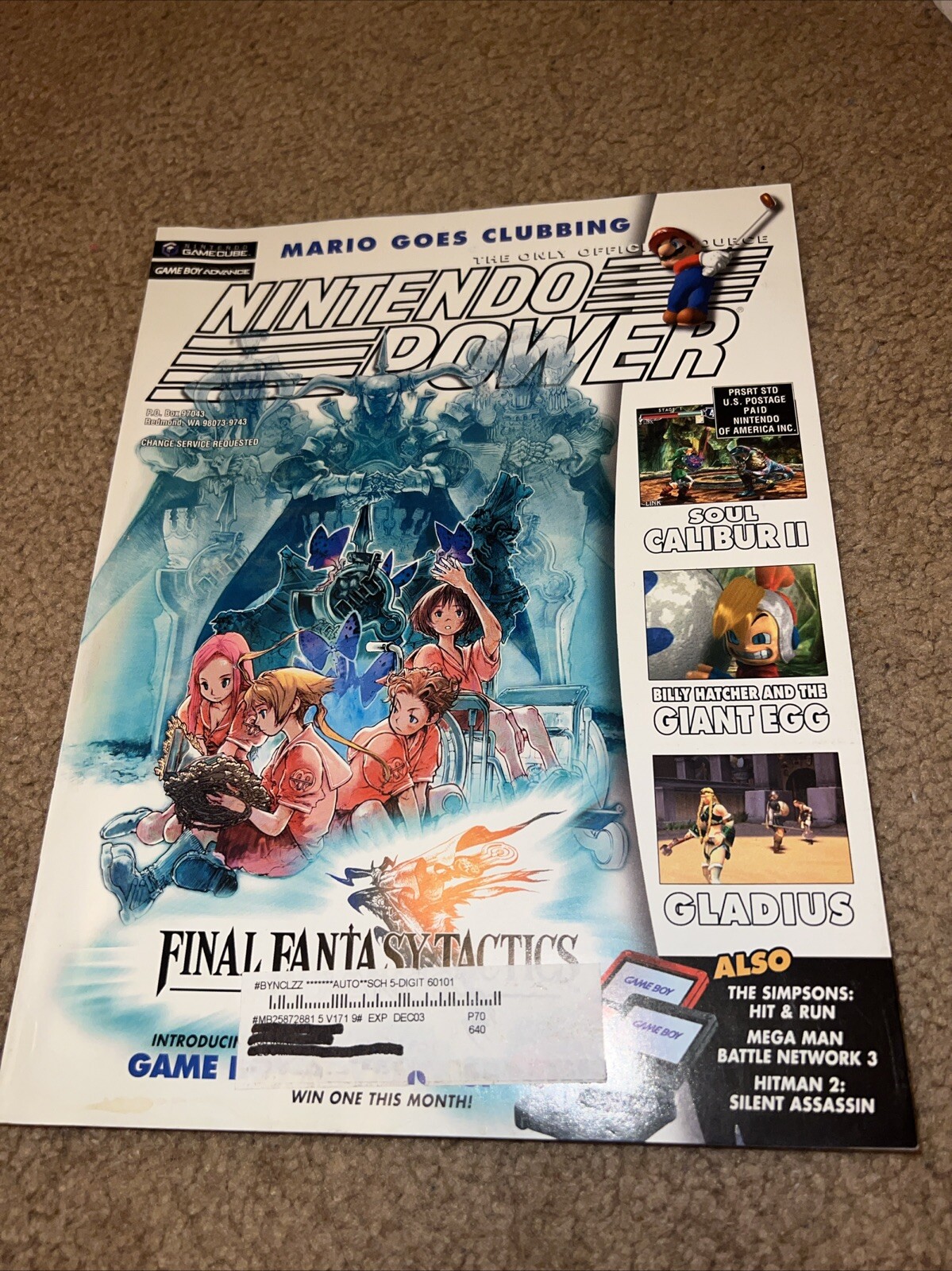 Nintendo Power Magazine Volume 171 September  2003 Final Fantasy *WITH POSTER*