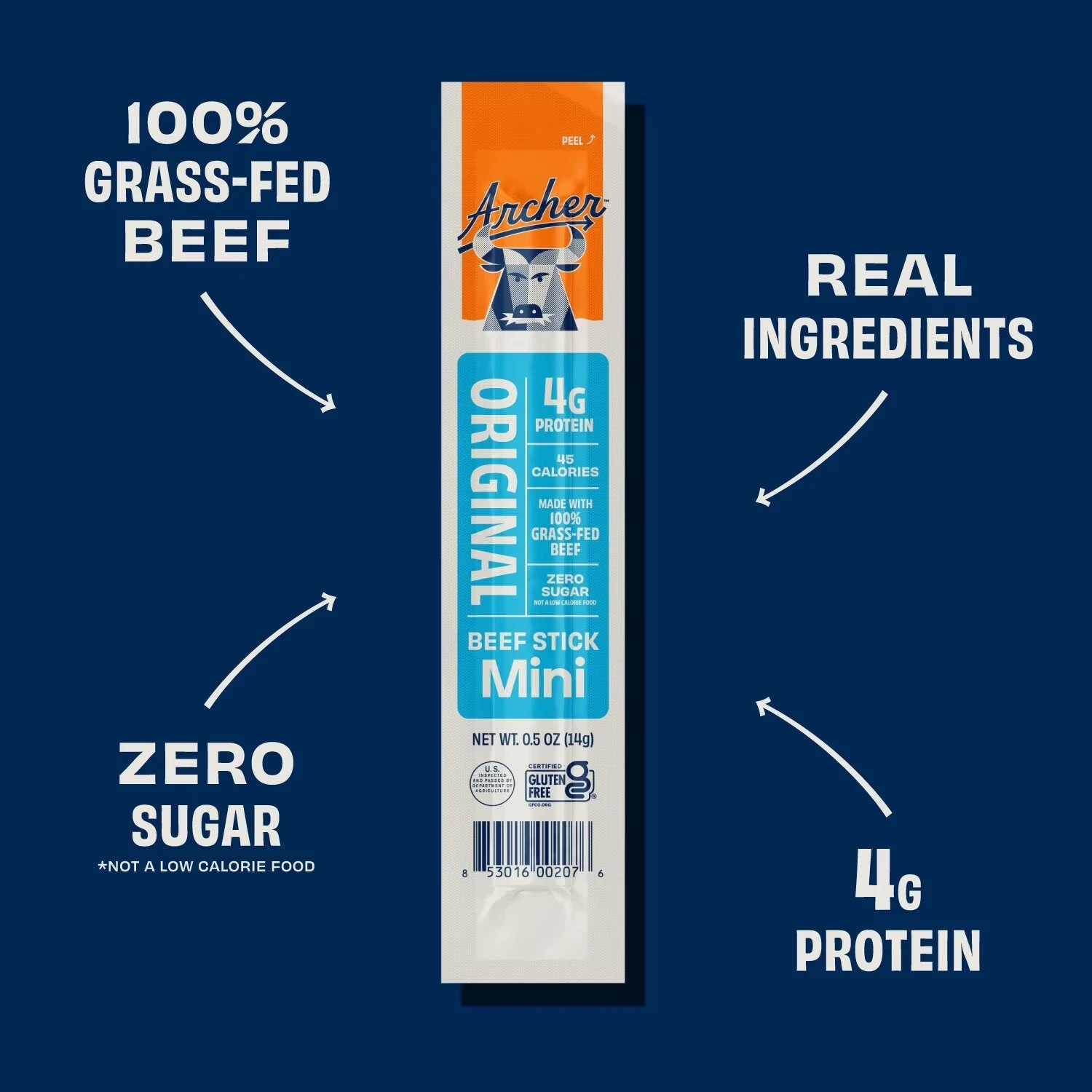 Archer Original Mini Beef Sticks 0.5 oz 24 pk