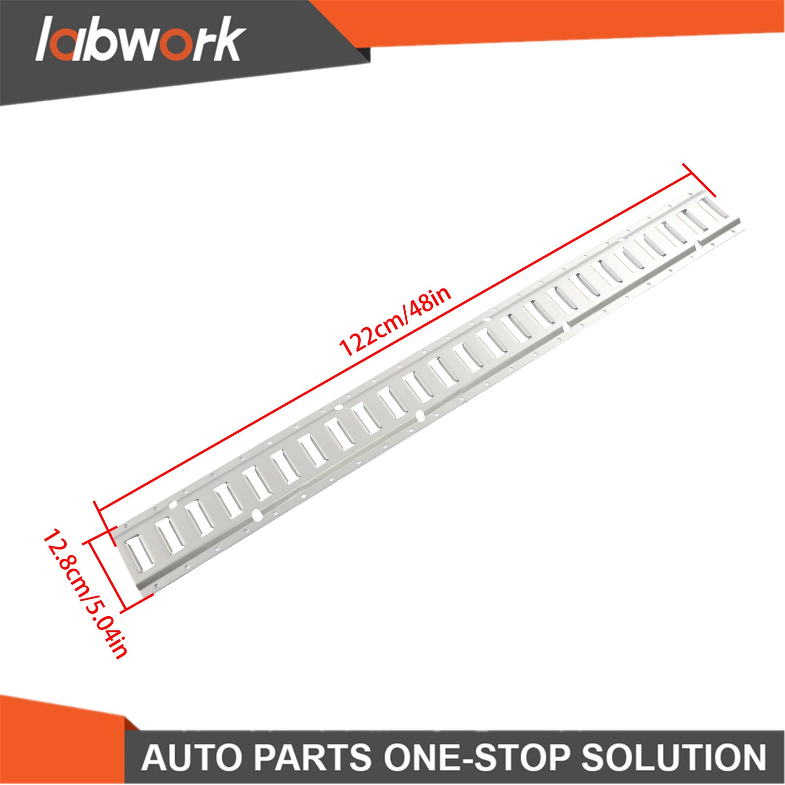 Labwork E Track Tie Down Rail Kit 4' (8 Pack) 2,000 lbsGalvanized Steel For Vans