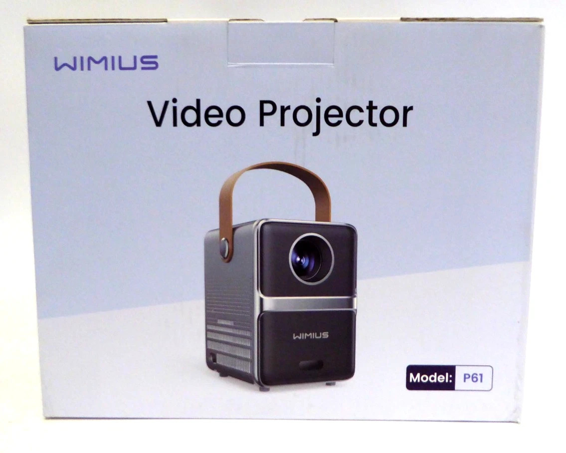 WIMIUS P61 Mini Portable Video Projector 1080P Supported 5G WiFi BT Model: P61