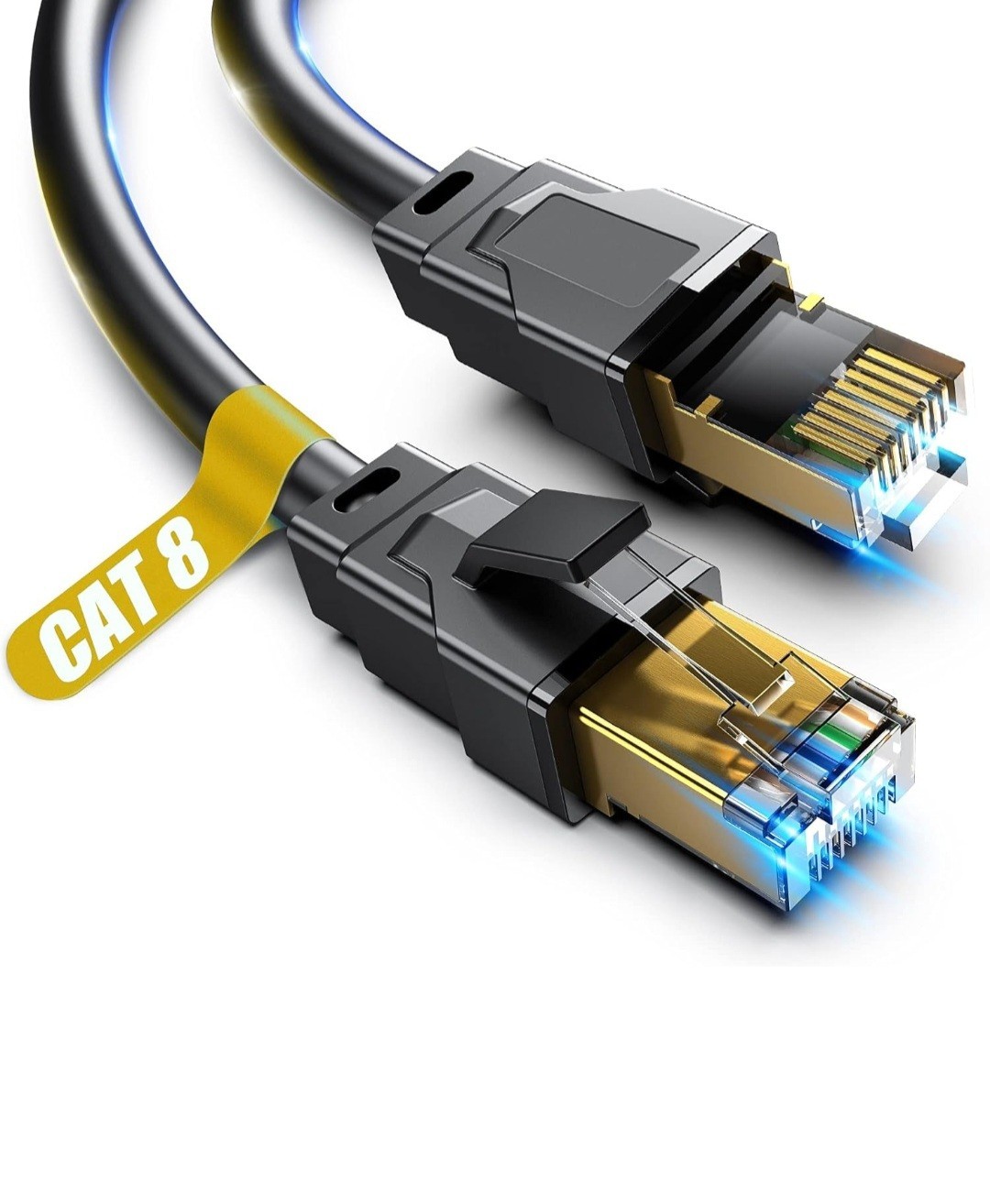 Cat 8 Ethernet Cable, 100FT High Speed Heavy Duty 26AWG Cat8 LAN Network Cable