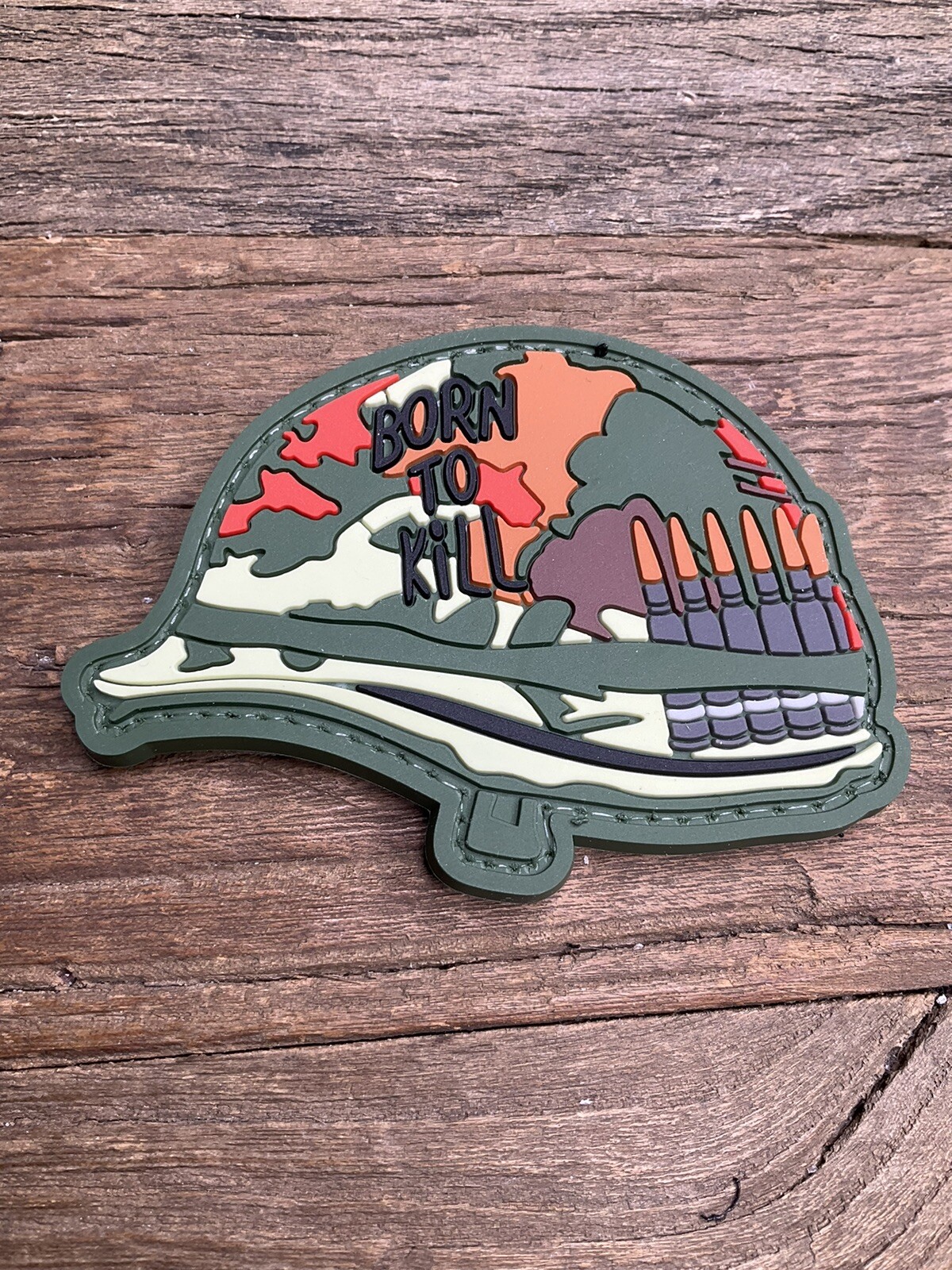 Patch PVC Tactical Morale HOOK-3D Born To Kill Helmet War