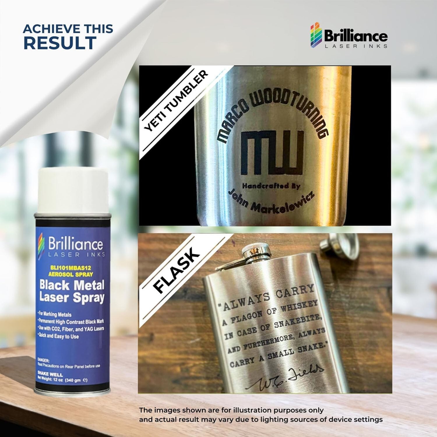 Versatile 12 Oz Spray Marker for All Laser Types - Smooth Application Guaranteed