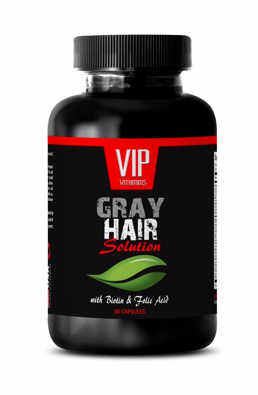 Hair loss vitamins - GRAY HAIR SOLUTION SUPPLEMENT- Avoid graying -1Bot