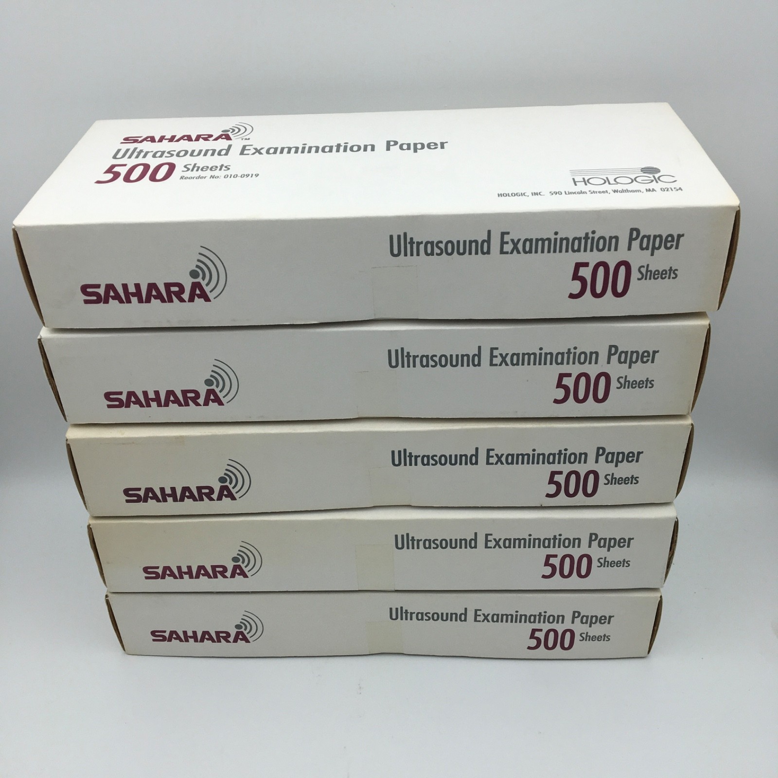 Hologic Sahara Bone Density Sonometer Patient Ultrasound Exam Paper 500/BX - LOT