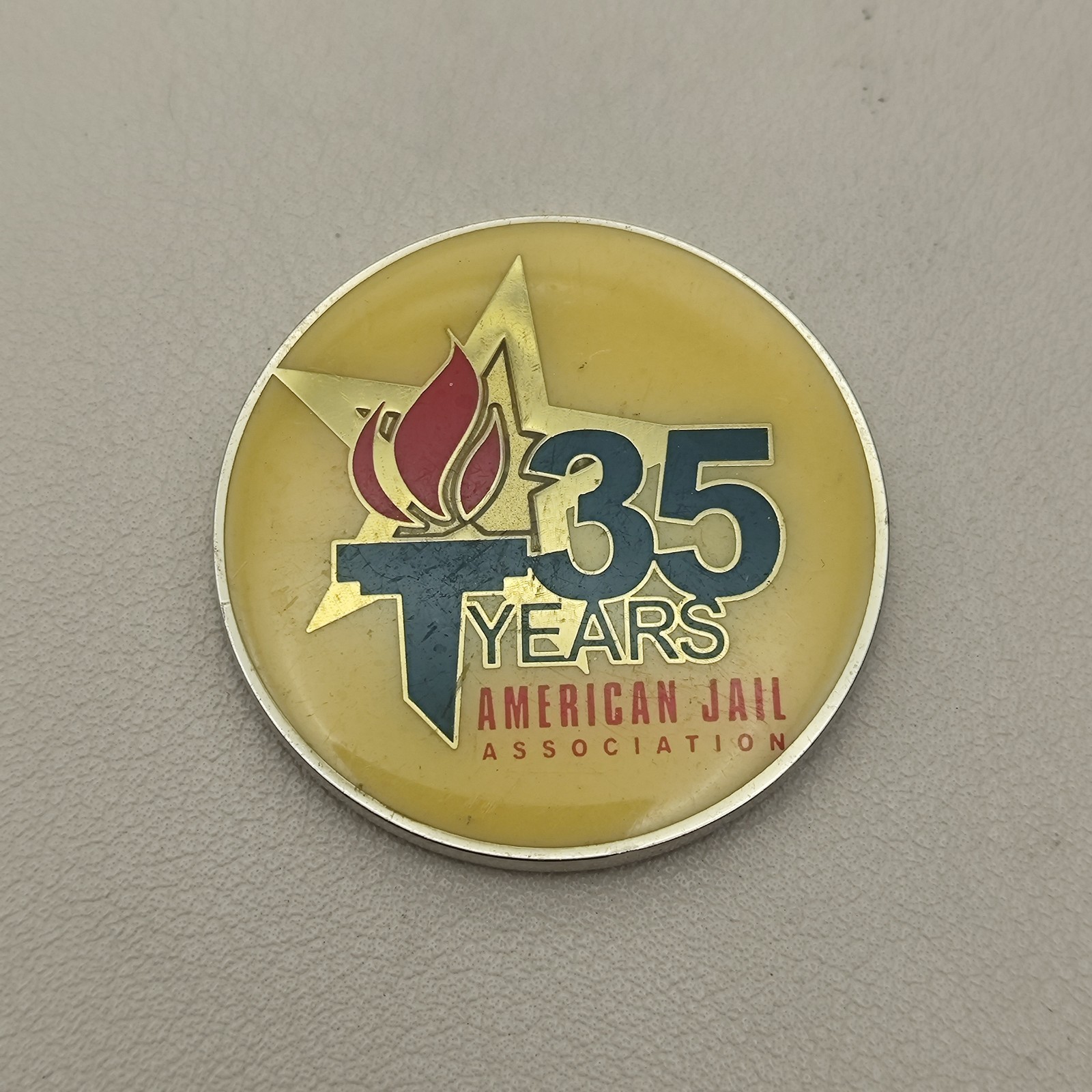 35 Years American Jail Association Challenge Coin