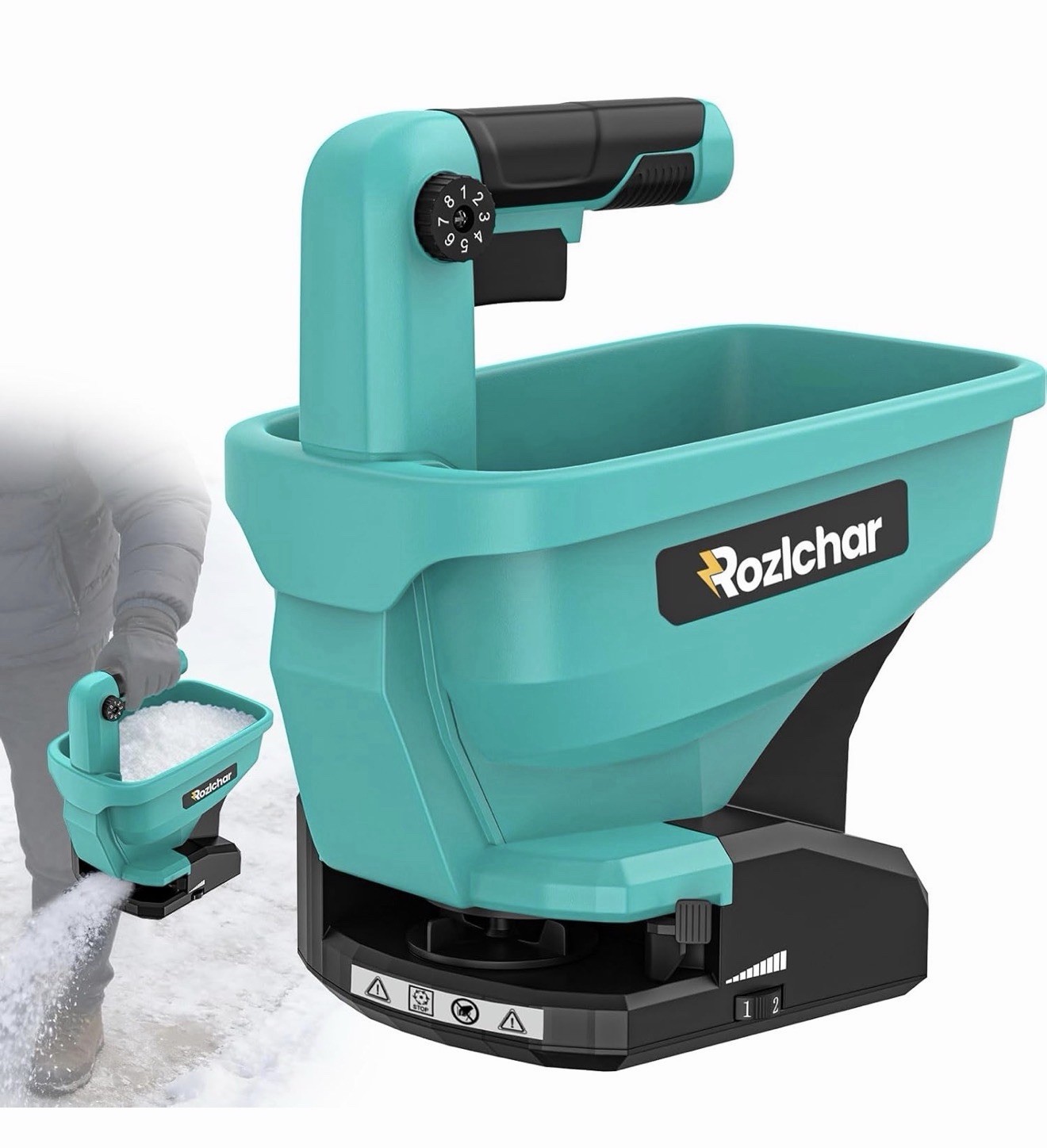 Power Spreader Compatible for Makita 18V Battery, Seed Spreader for Year-Round,