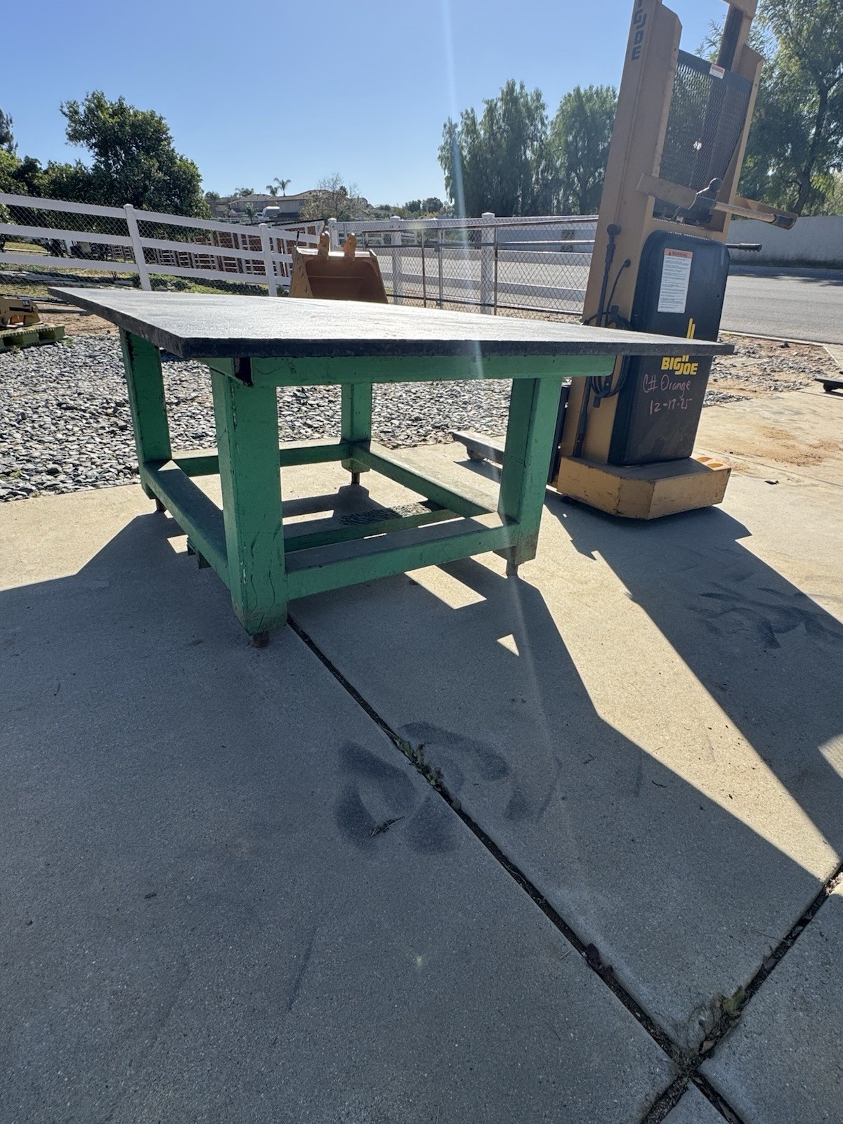 6x4' welding table 1" top