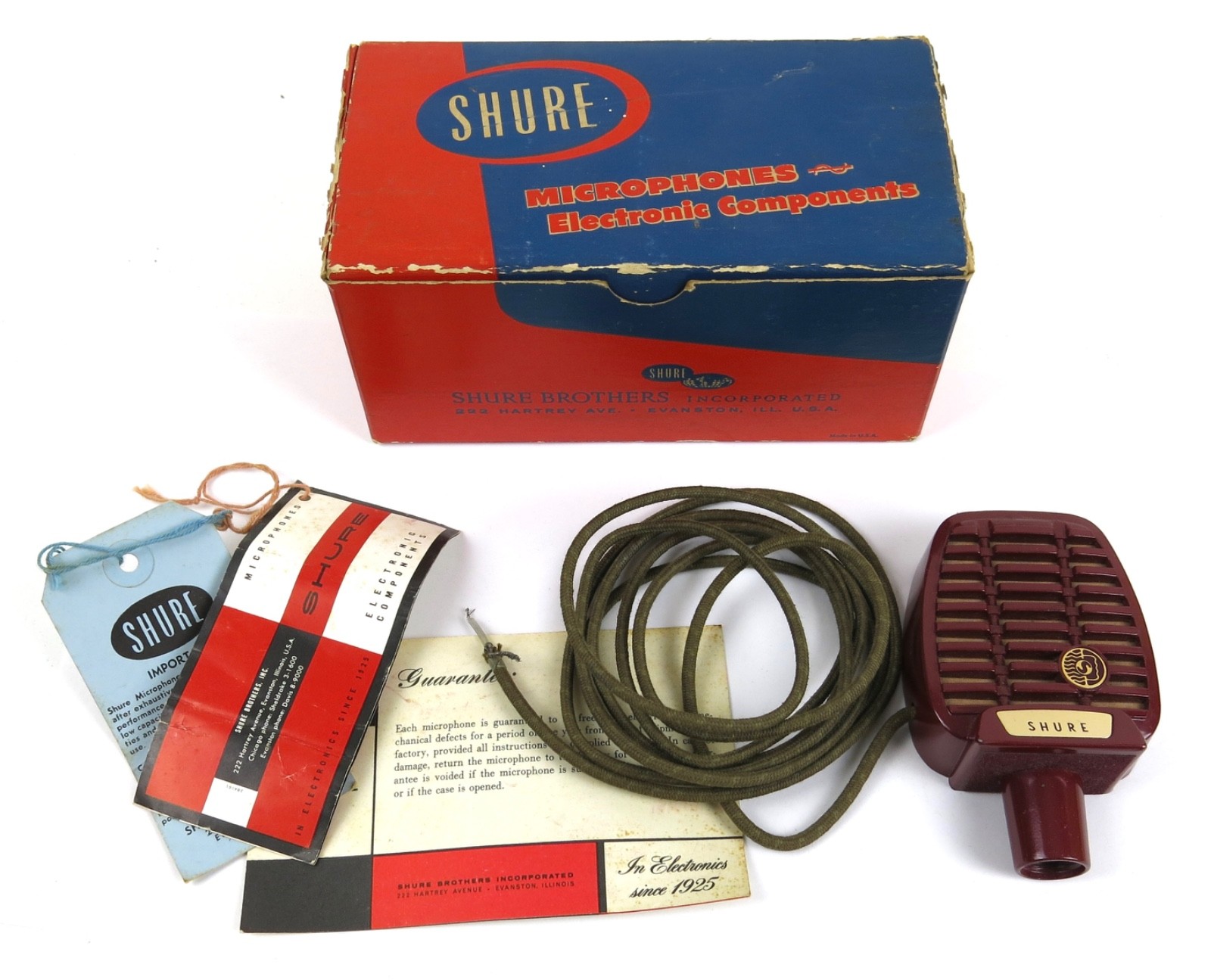 Vintage Shure Brothers 710S REX Microphone - Untested
