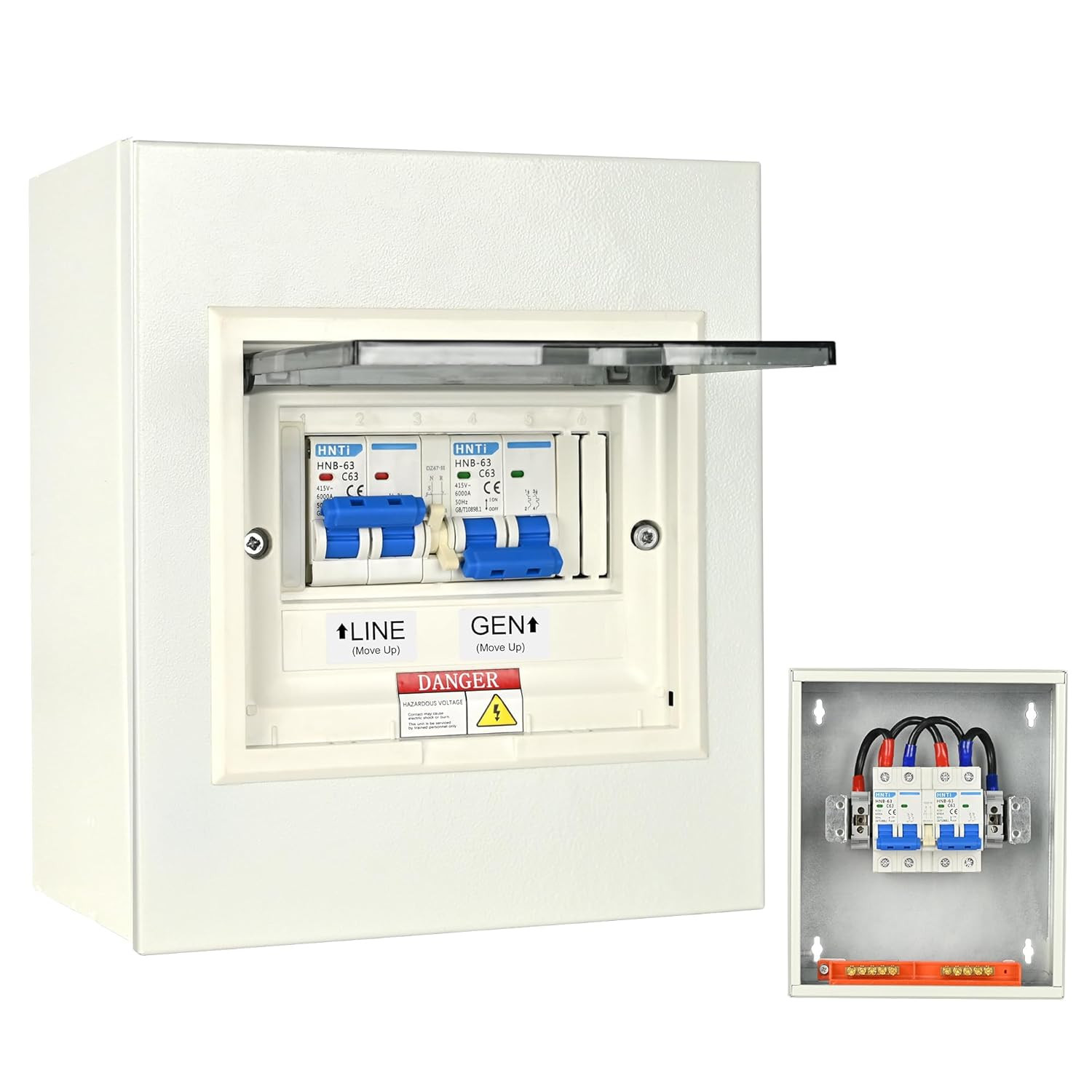 Transfer Switch for Home Generator, Upgraded 63 Amp Generator Transfer Switch, 1